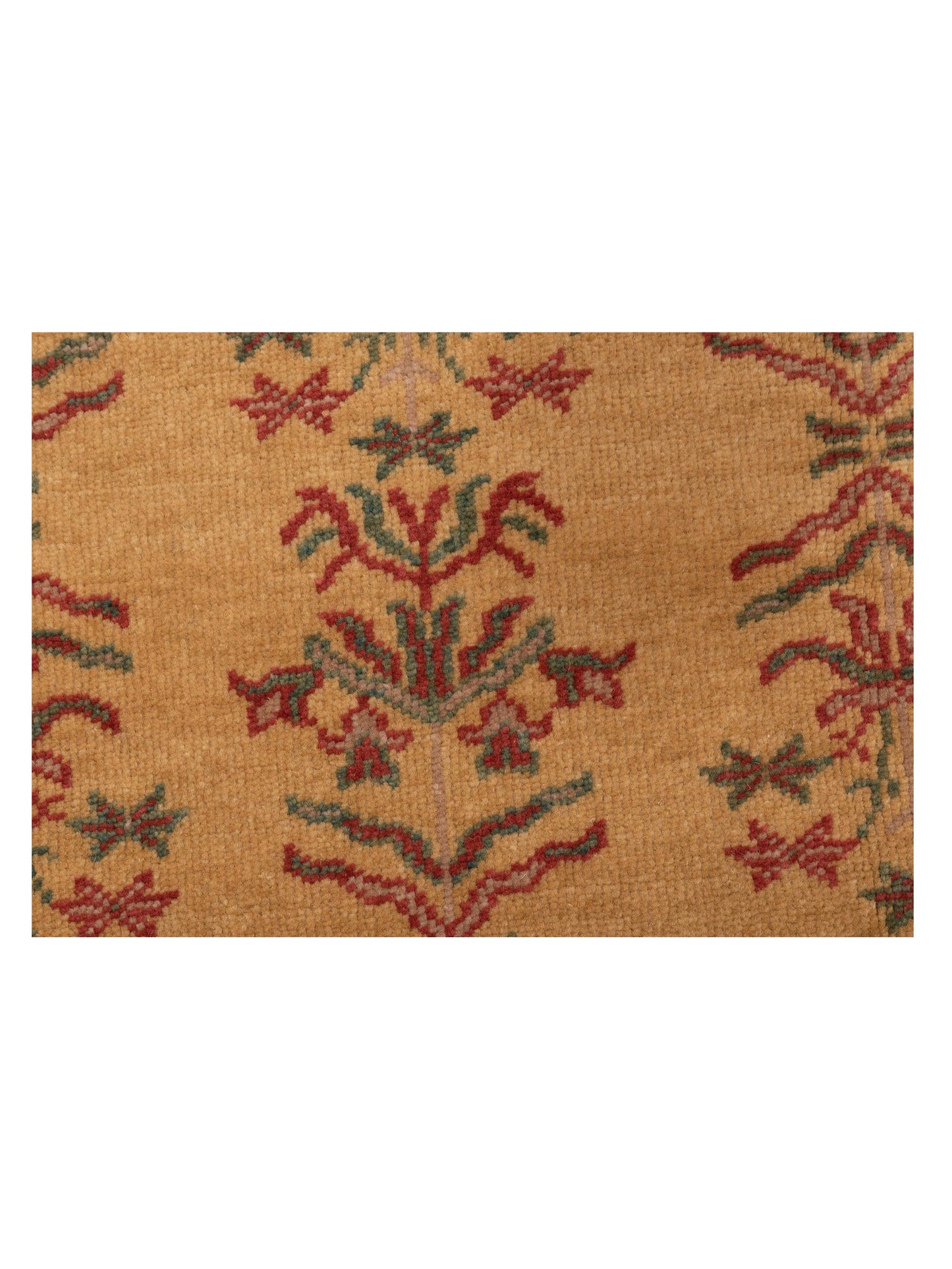 Pasha Antique Loom 117160 Gold Gold Transitional Hand Knotted Rug