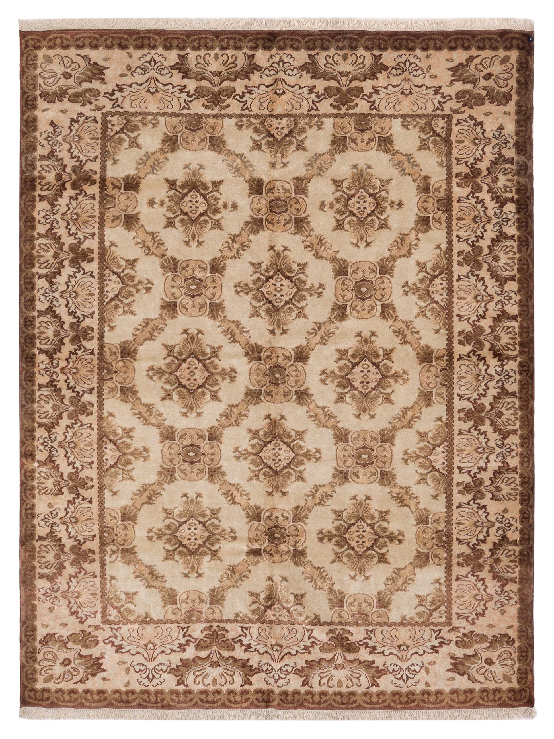 Pasha Antique Loom 117193 Ivory Transitional Hand Knotted Rug