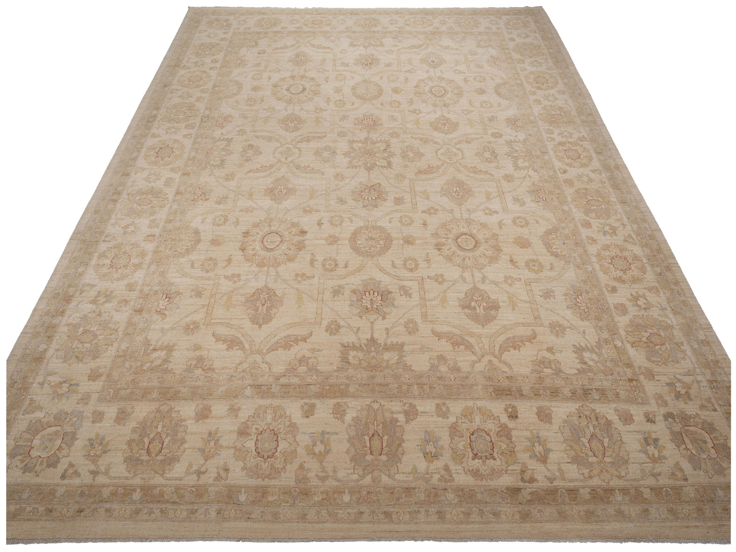 Pasha Sultan 117481 Ivory Ivory Traditional Hand Knotted Rug