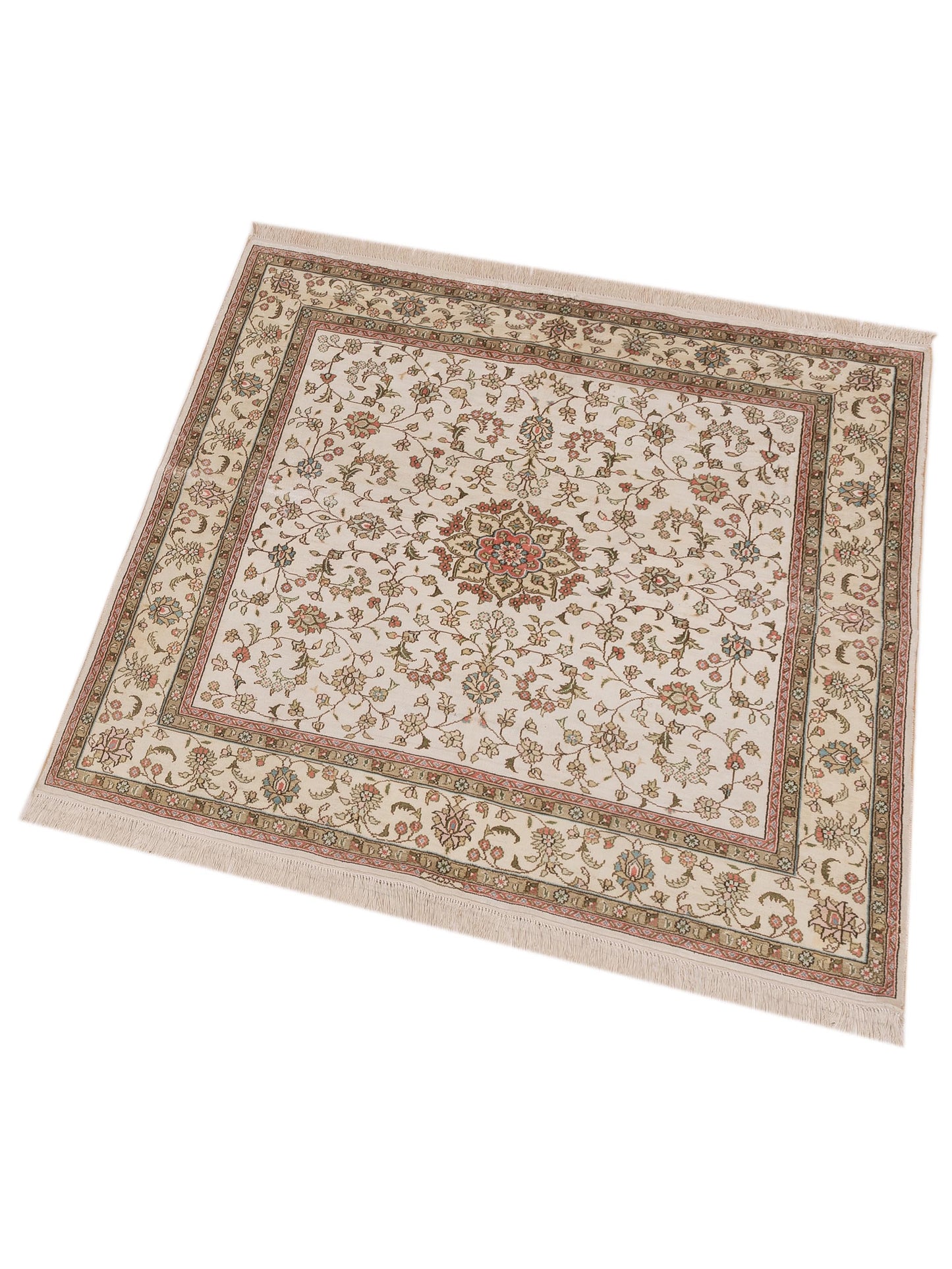 Pasha Elegance 117991 Ivory Ivory Traditional Hand Knotted Rug