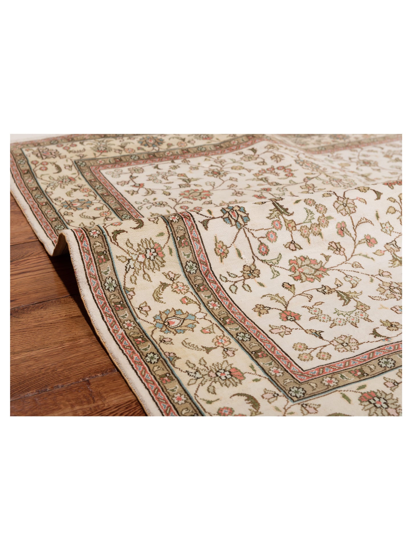 Pasha Elegance 117991 Ivory Ivory Traditional Hand Knotted Rug