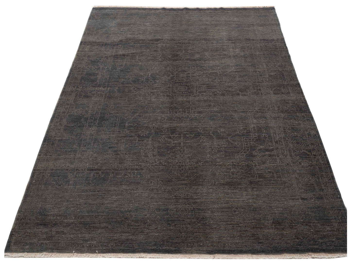 Pasha Ceyhan Agate Charcoal  Traditional Hand Knotted Rug