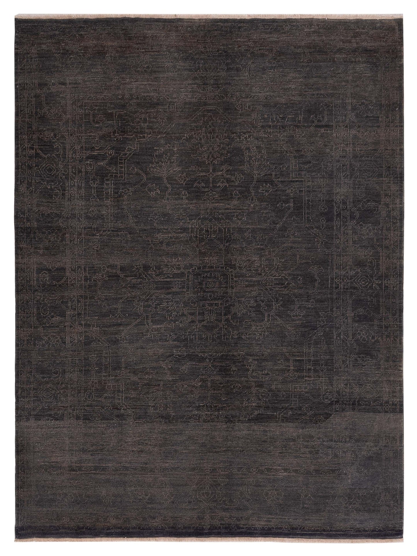 Pasha Ceyhan Agate Charcoal Traditional Hand Knotted Rug