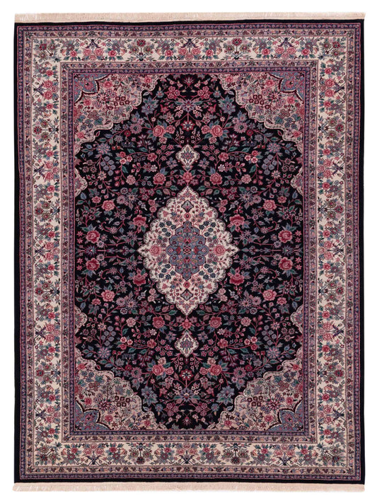 Pasha Magnolia 118394 Black Traditional Hand Knotted Rug