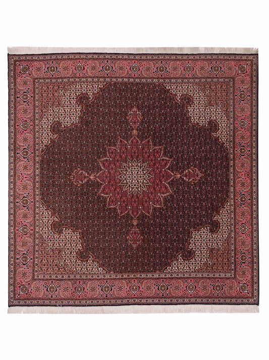 Pasha Fine Tabriz 118718 Black Traditional Hand Knotted Rug