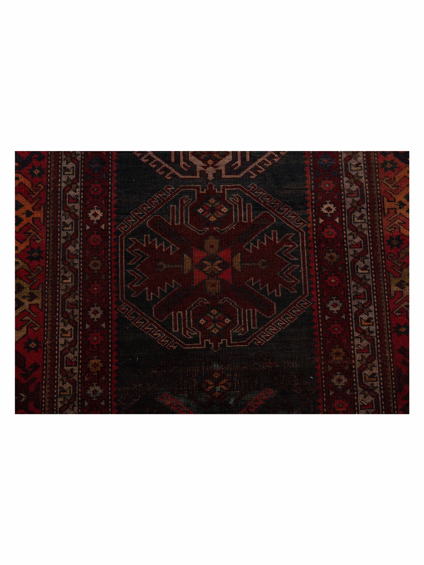 Pasha Old Anatolian 118731 Black Red Traditional Hand Knotted Rug