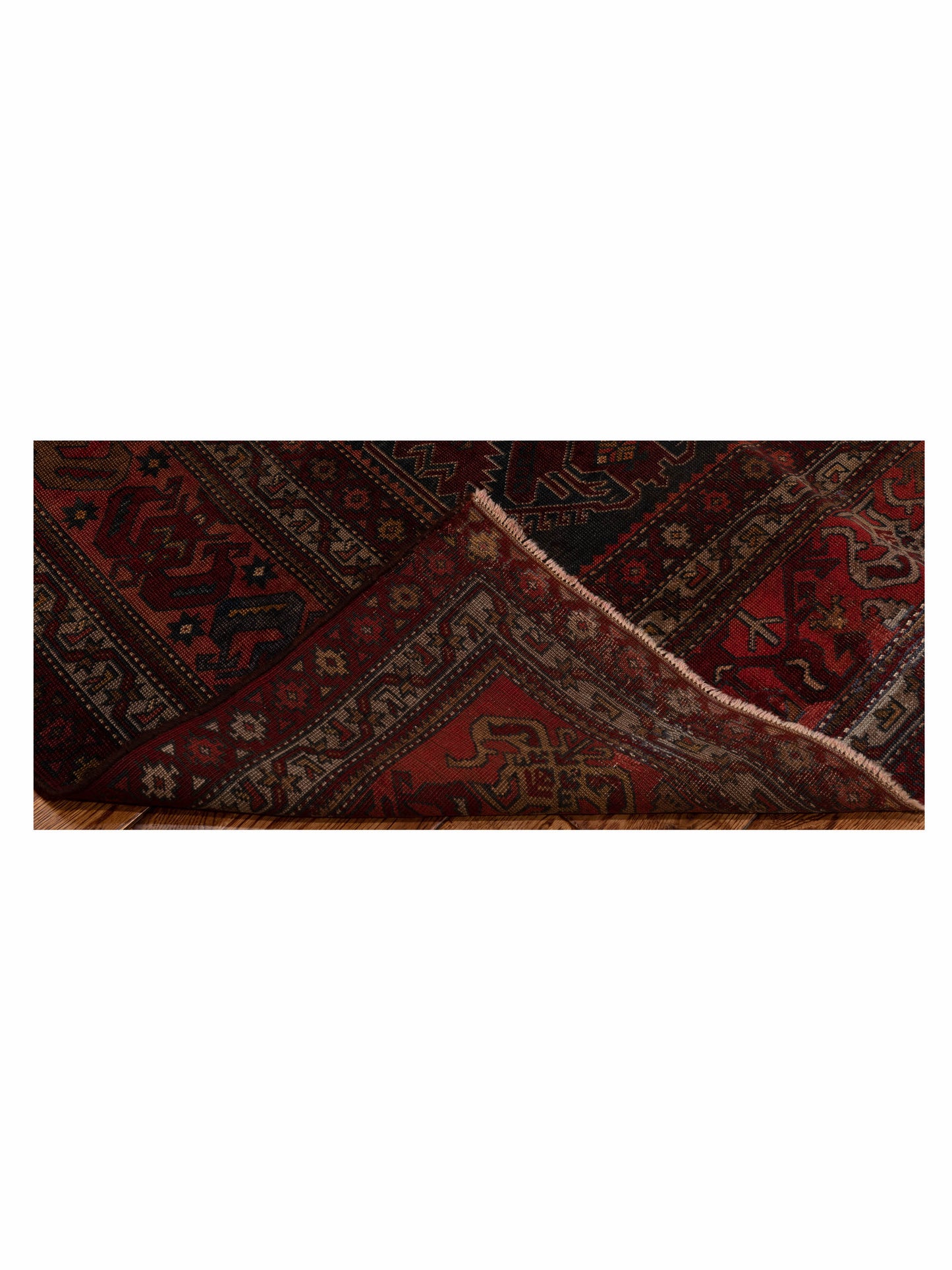 Pasha Old Anatolian 118731 Black Red Traditional Hand Knotted Rug