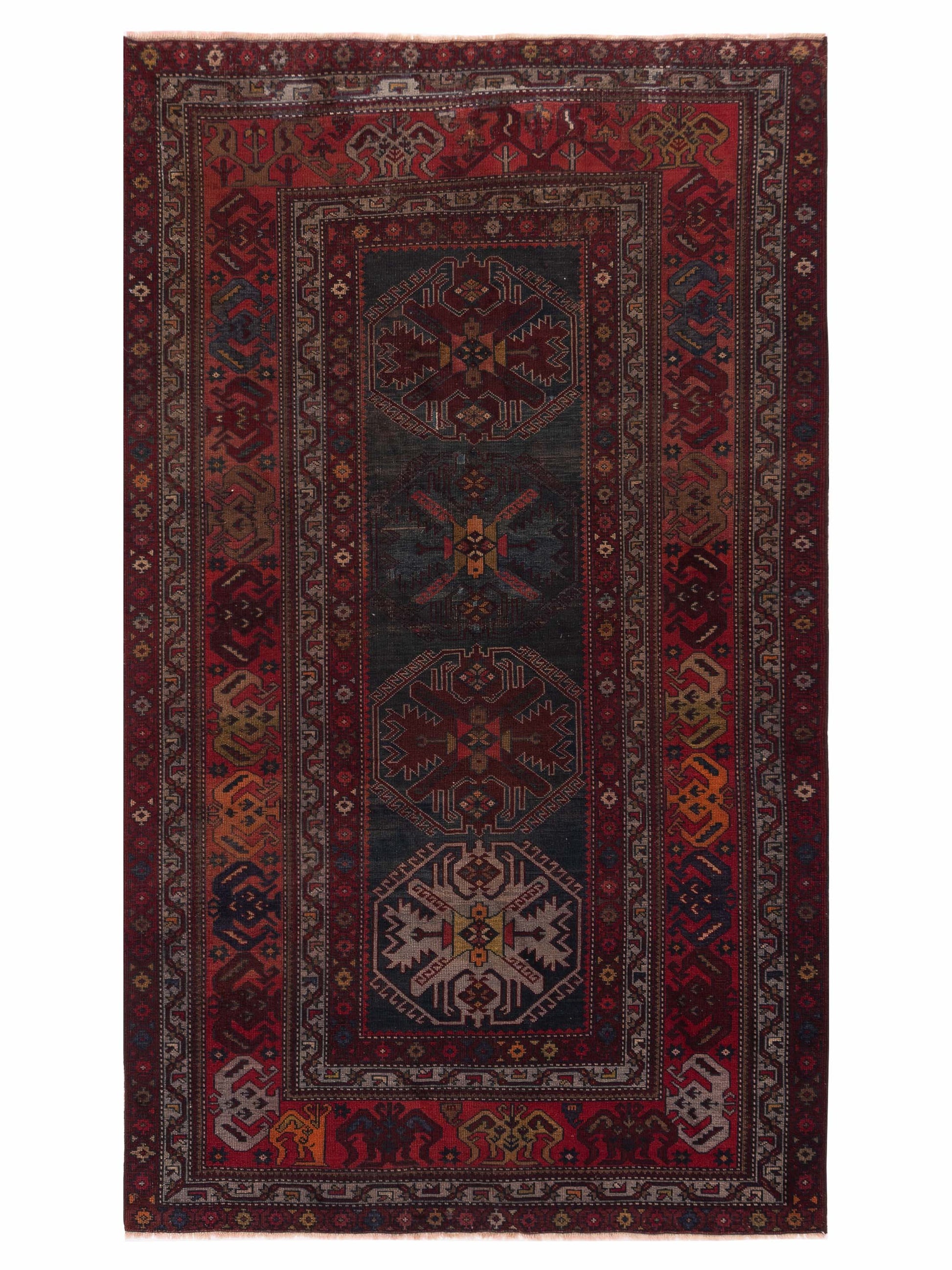 Pasha Old Anatolian 118731 Black Traditional Hand Knotted Rug