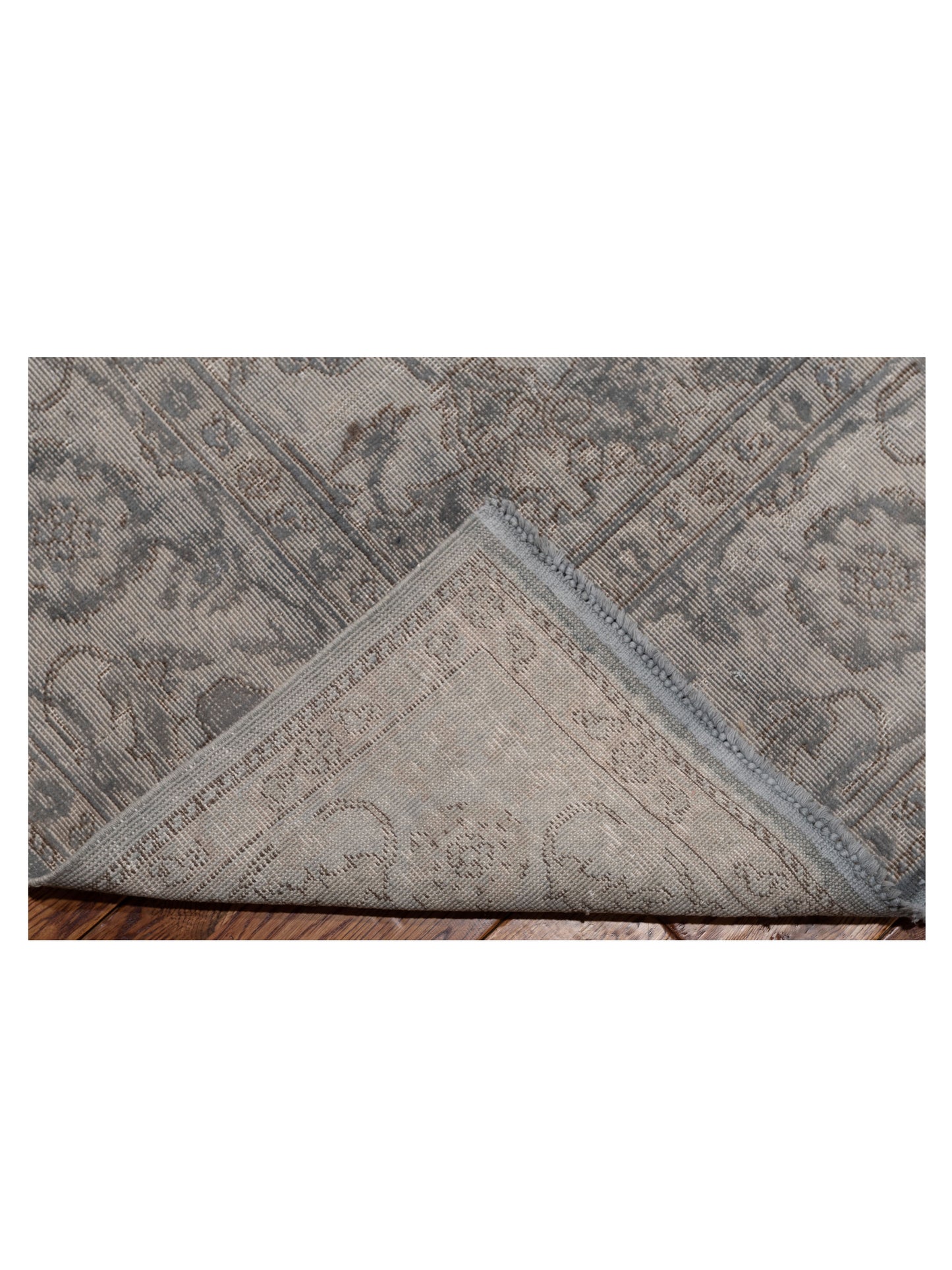 Pasha Vintage 118750 Light Gray  Transitional Hand Knotted Rug