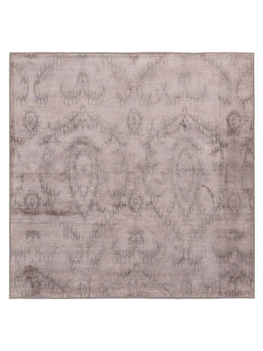 Siena Tibetino 118877 Silver Contemporary Hand Knotted Rug