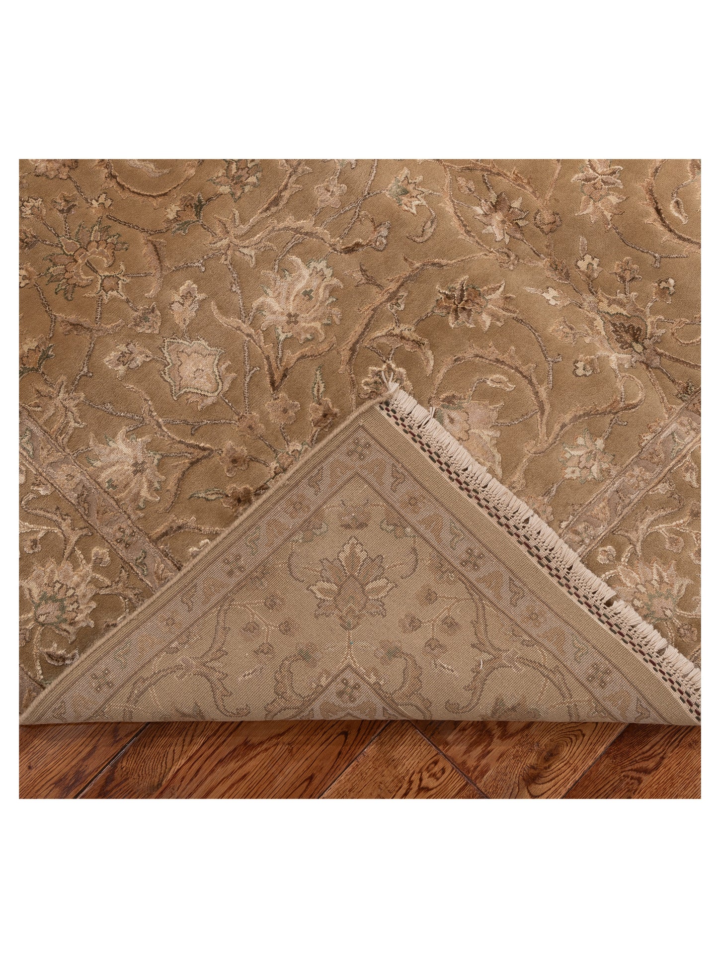 Rajpur Imperial 118926 Gold Gold Traditional Hand Knotted Rug