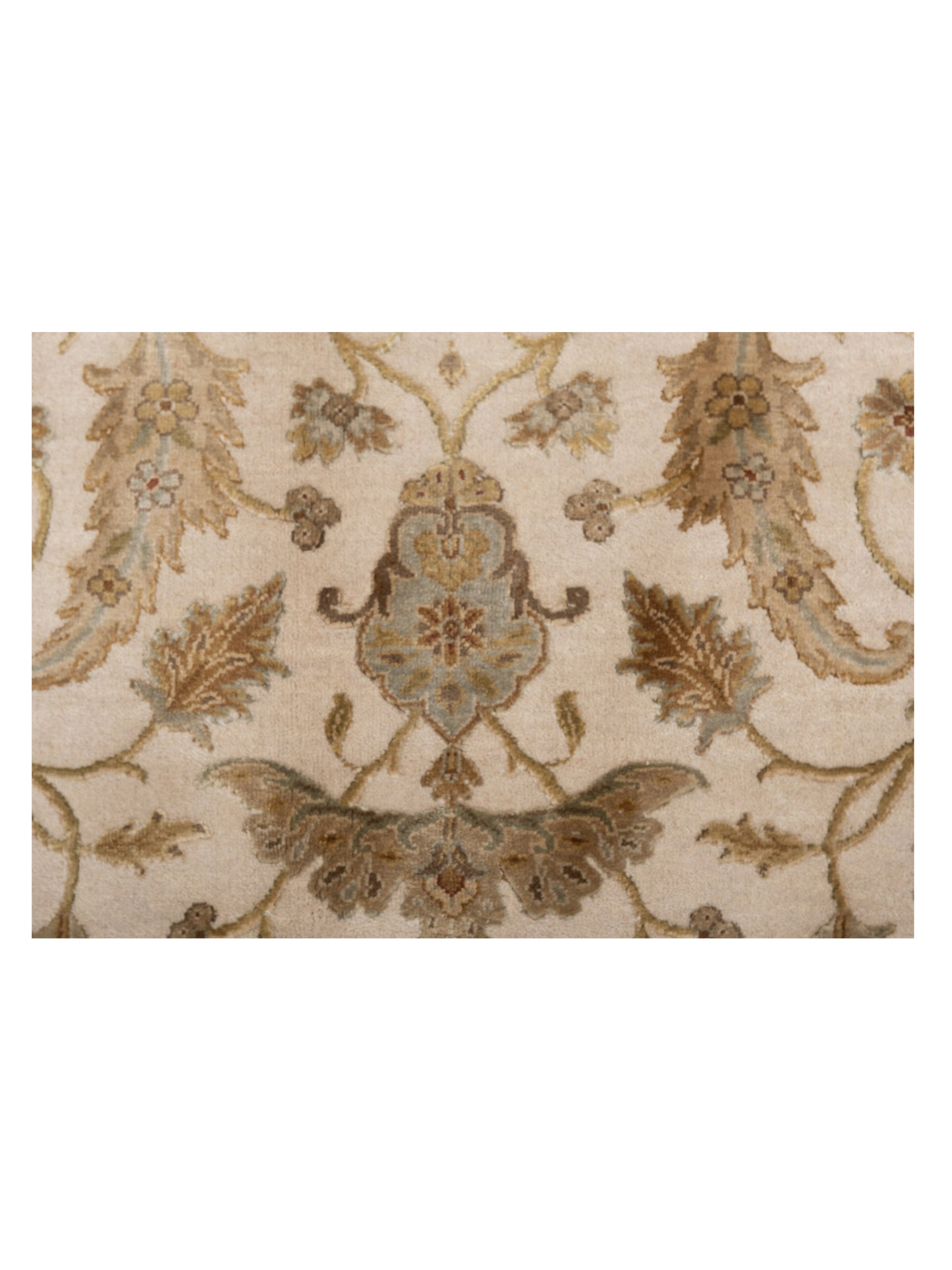 Rajpur Imperial Silk 118982 Ivory Beige Traditional Hand Knotted Rug