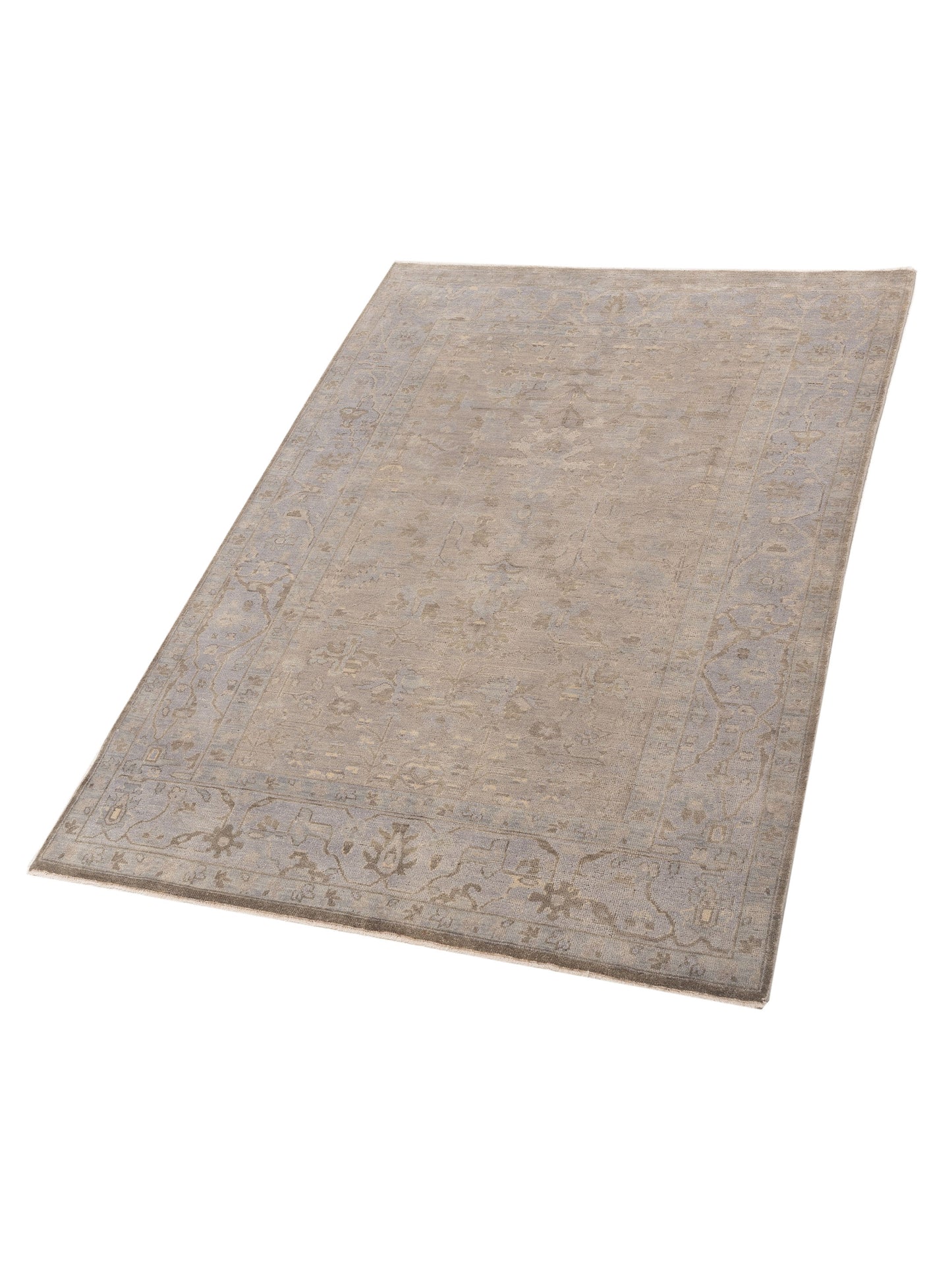 Rajpur Stella 119157 Silver  Transitional Hand Knotted Rug