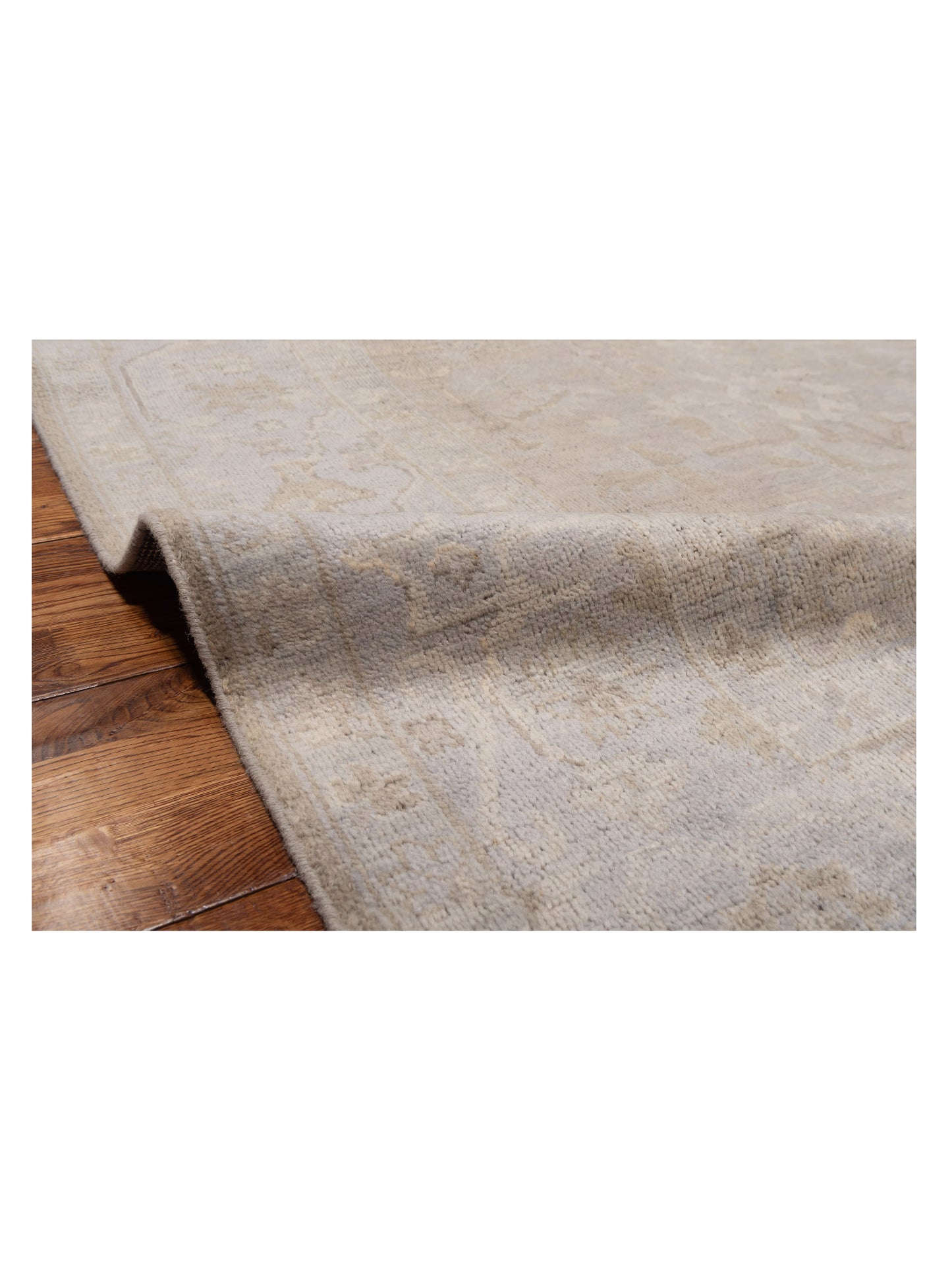 Rajpur Stella 119157 Silver  Transitional Hand Knotted Rug