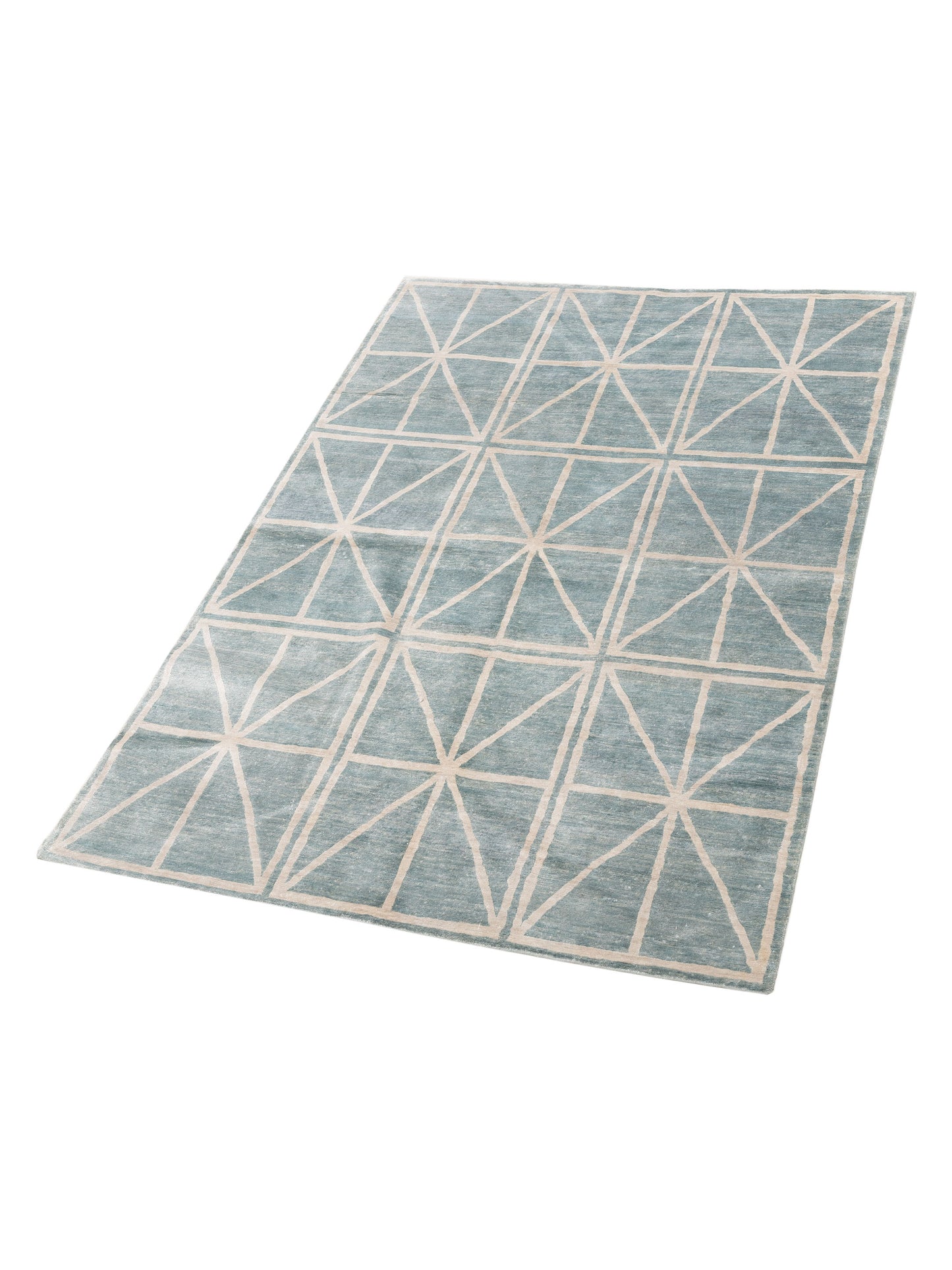 Siena Tibetino 119208 Light Blue Light Blue Contemporary Hand Knotted Rug