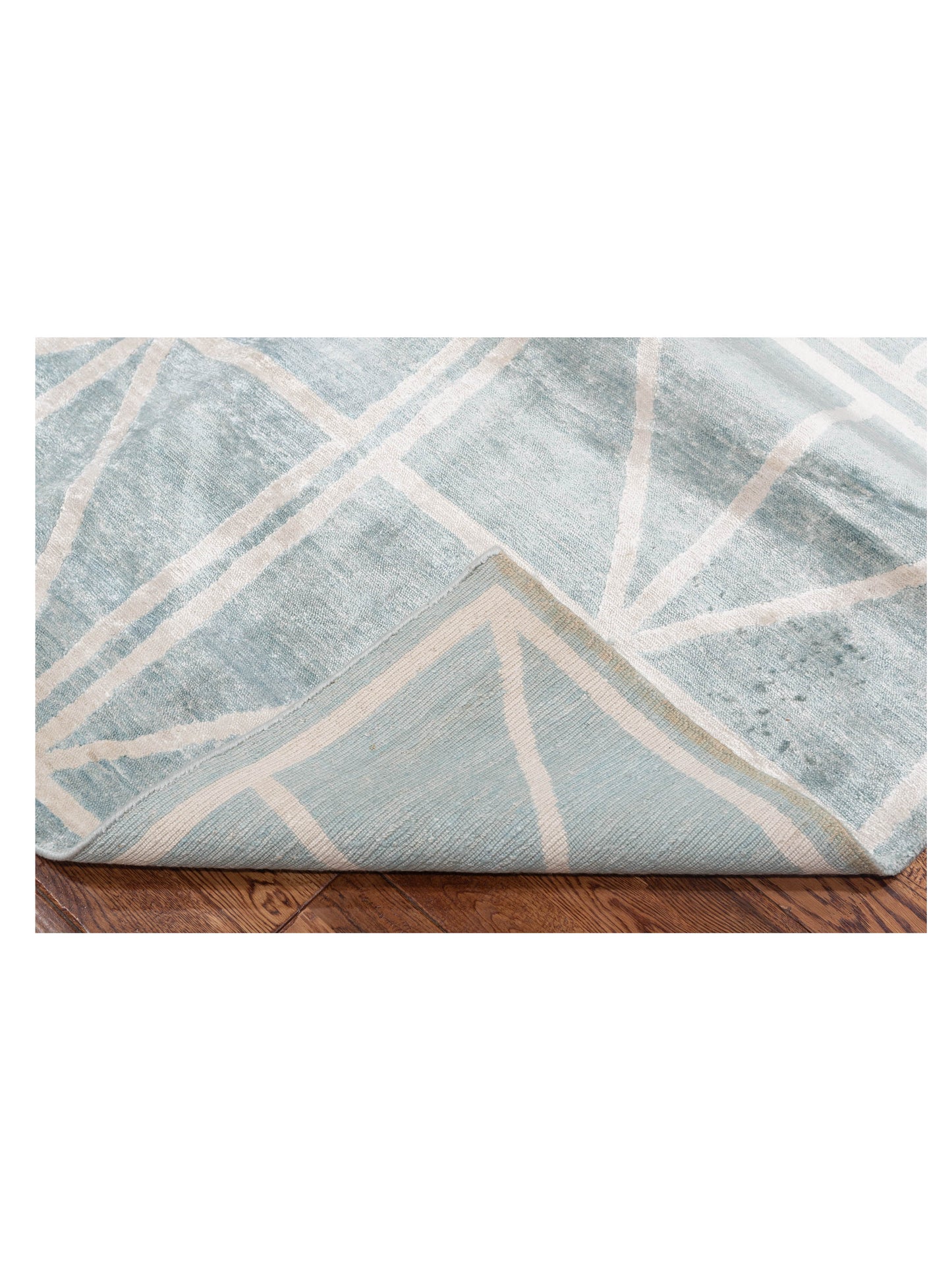 Siena Tibetino 119208 Light Blue Light Blue Contemporary Hand Knotted Rug