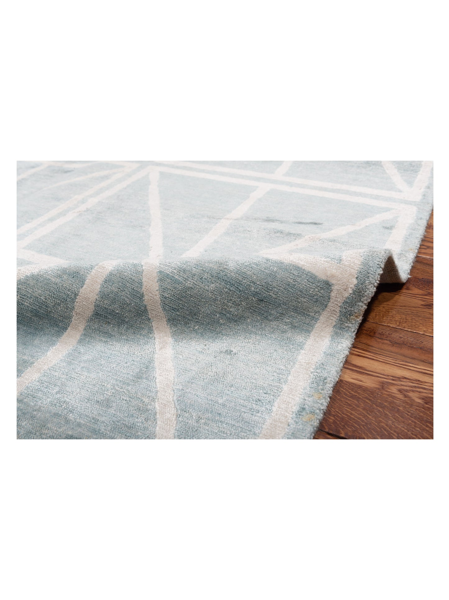 Siena Tibetino 119208 Light Blue Light Blue Contemporary Hand Knotted Rug