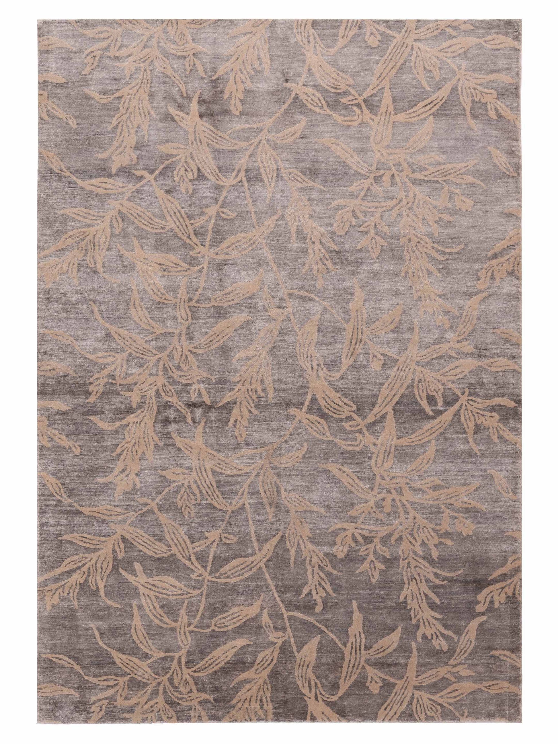 Siena Tibetino 119736 Gray Contemporary Hand Knotted Rug