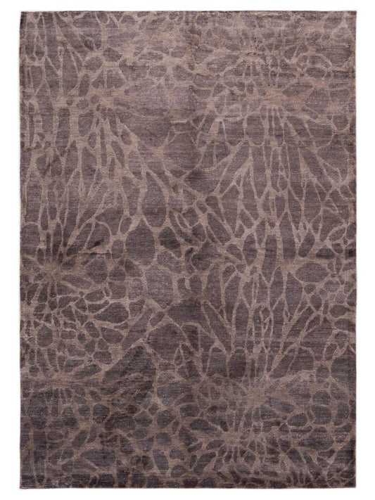 Siena Tibetino 119741 Brown Contemporary Hand Knotted Rug