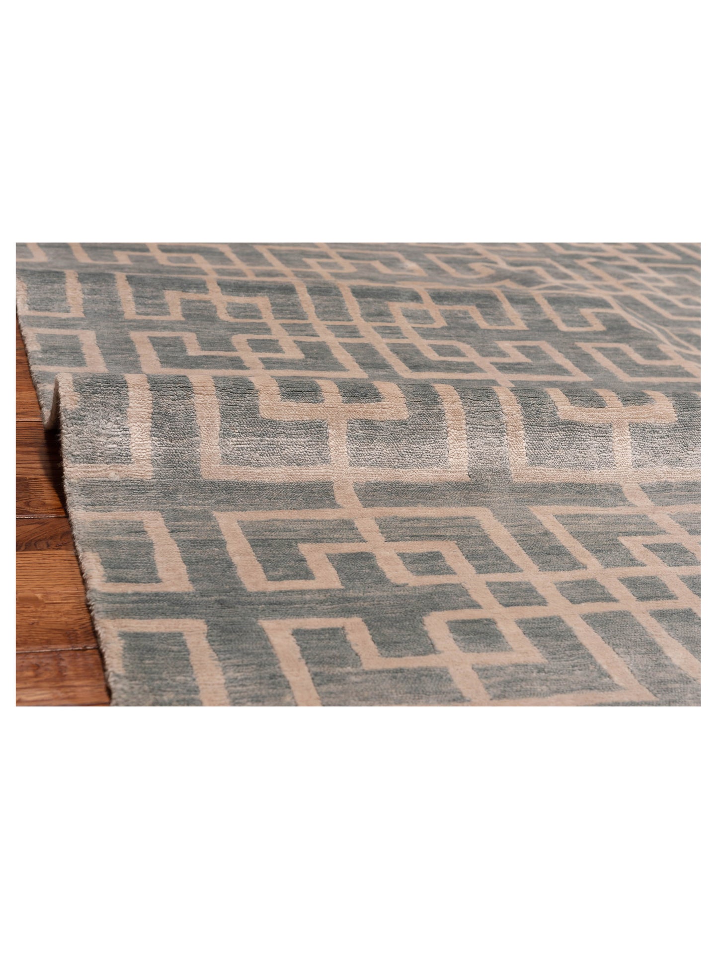 Siena Tibetino 119742 Blue  Contemporary Hand Knotted Rug