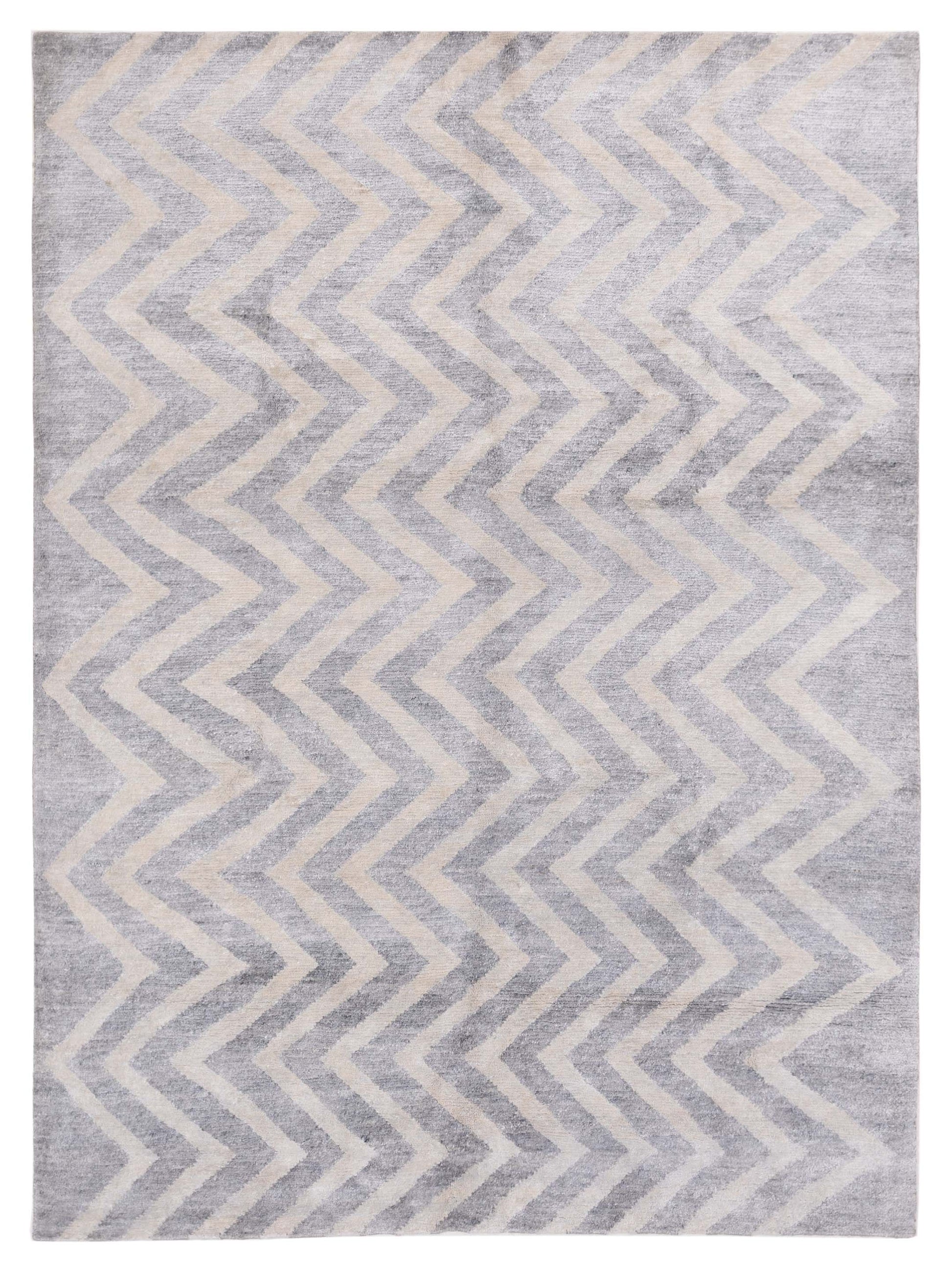 Siena Tibetino 119772 Gray Traditional Hand Knotted Rug