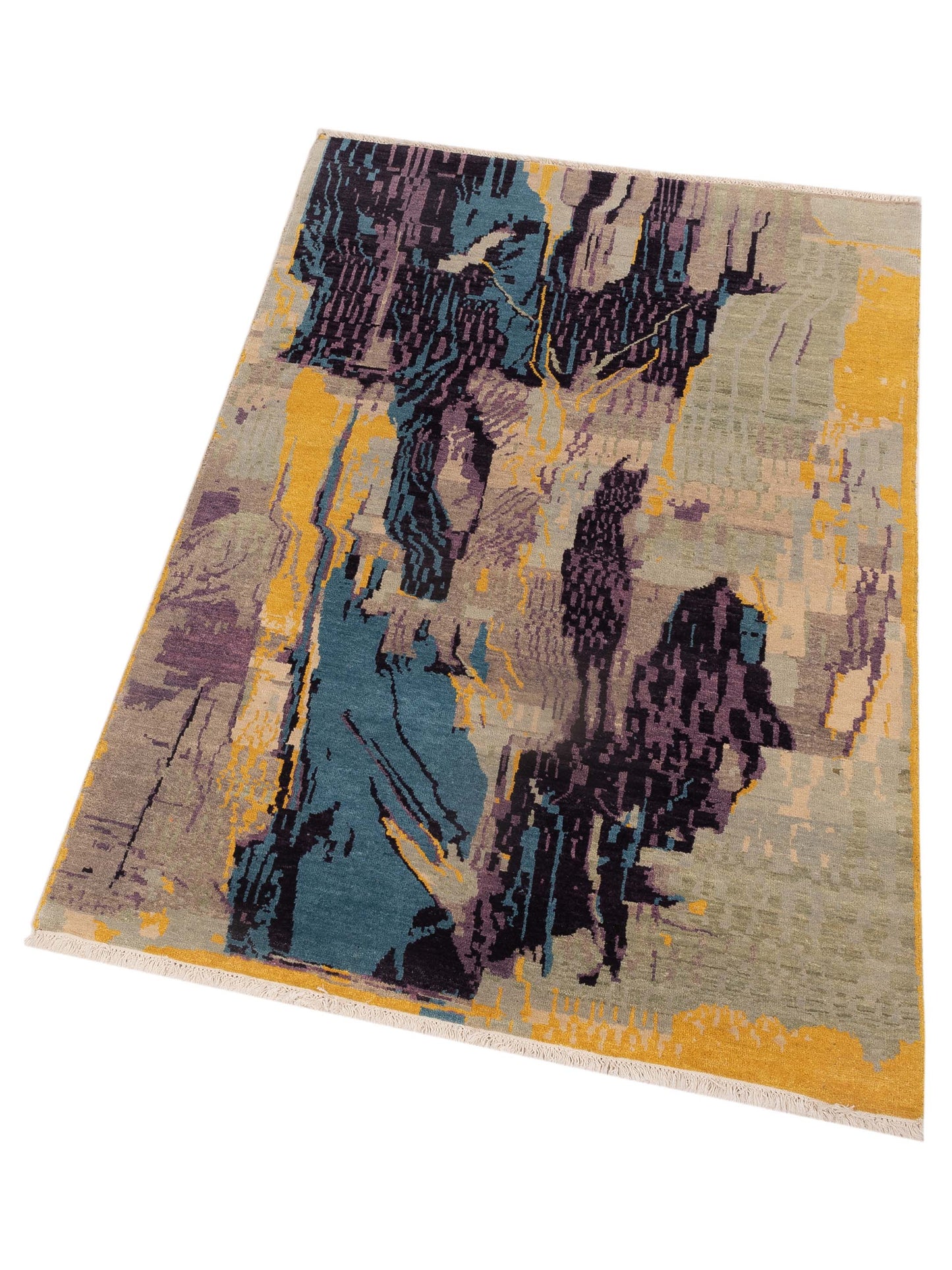 Siena Tibetino 120219 Multi  Contemporary Hand Knotted Rug