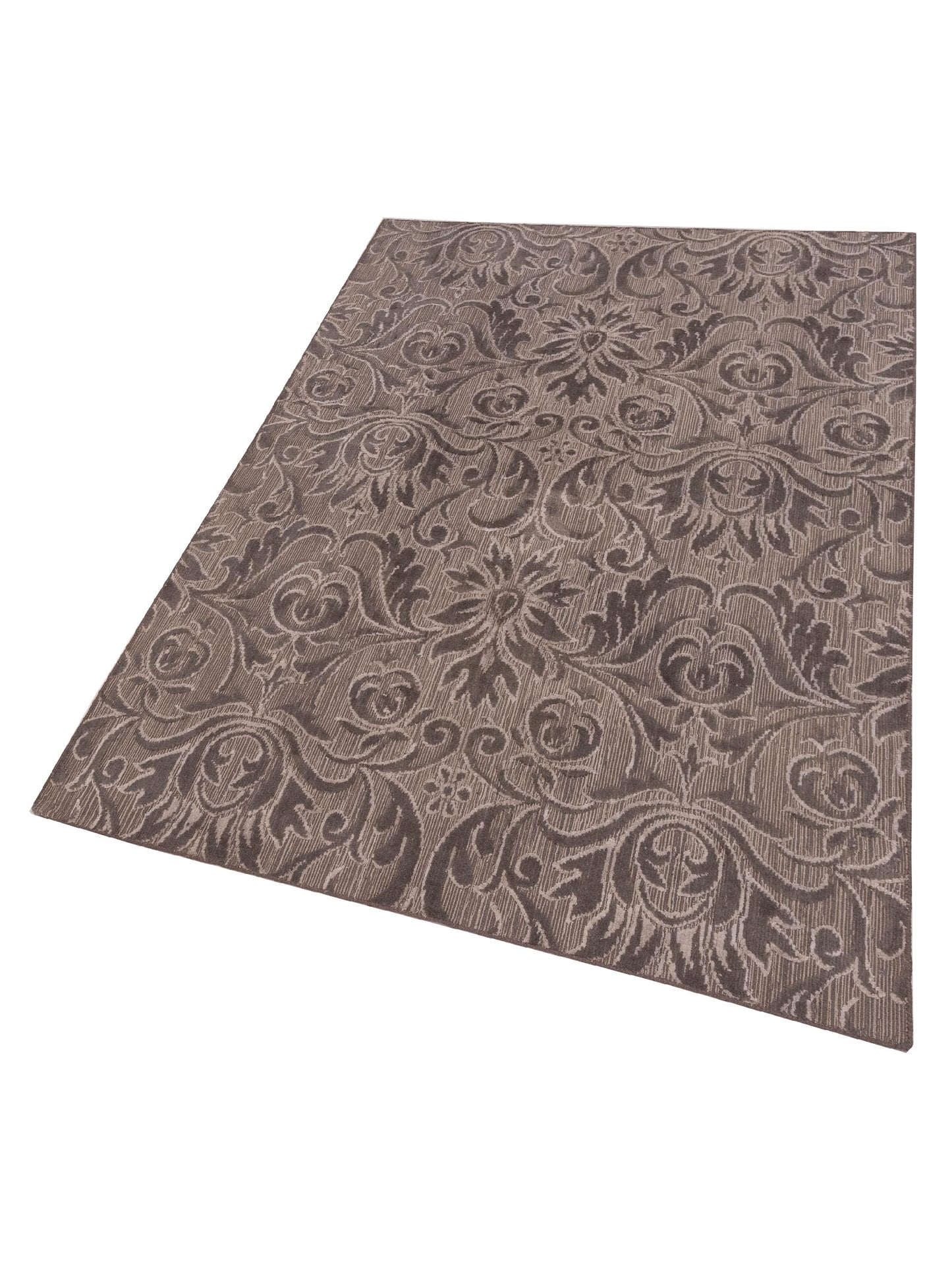 Siena Himalayan 120342 Gray  Contemporary Hand Knotted Rug