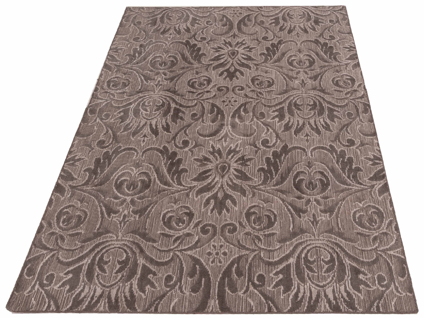 Siena Himalayan 120342 Gray  Contemporary Hand Knotted Rug