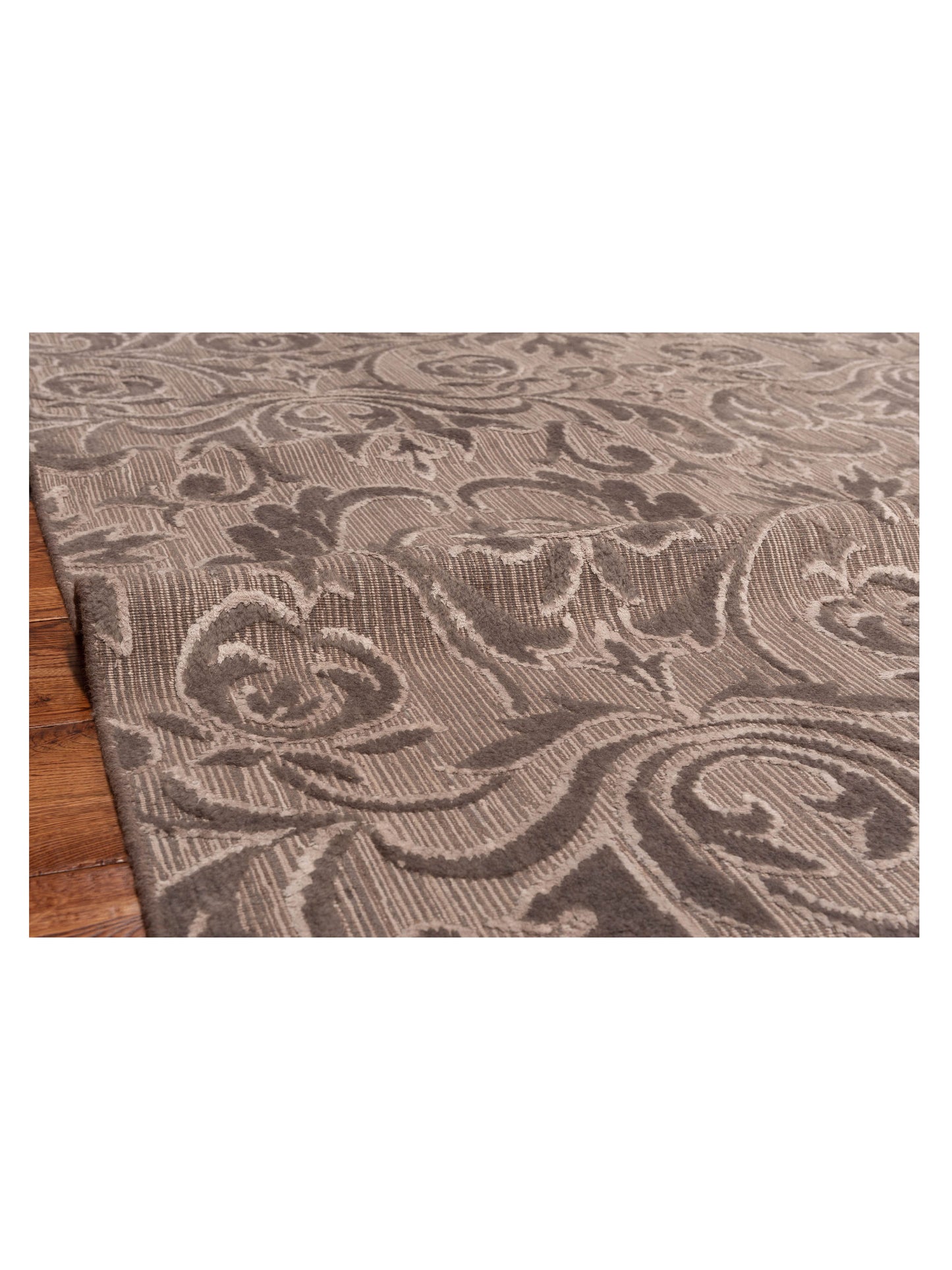 Siena Himalayan 120342 Gray  Contemporary Hand Knotted Rug