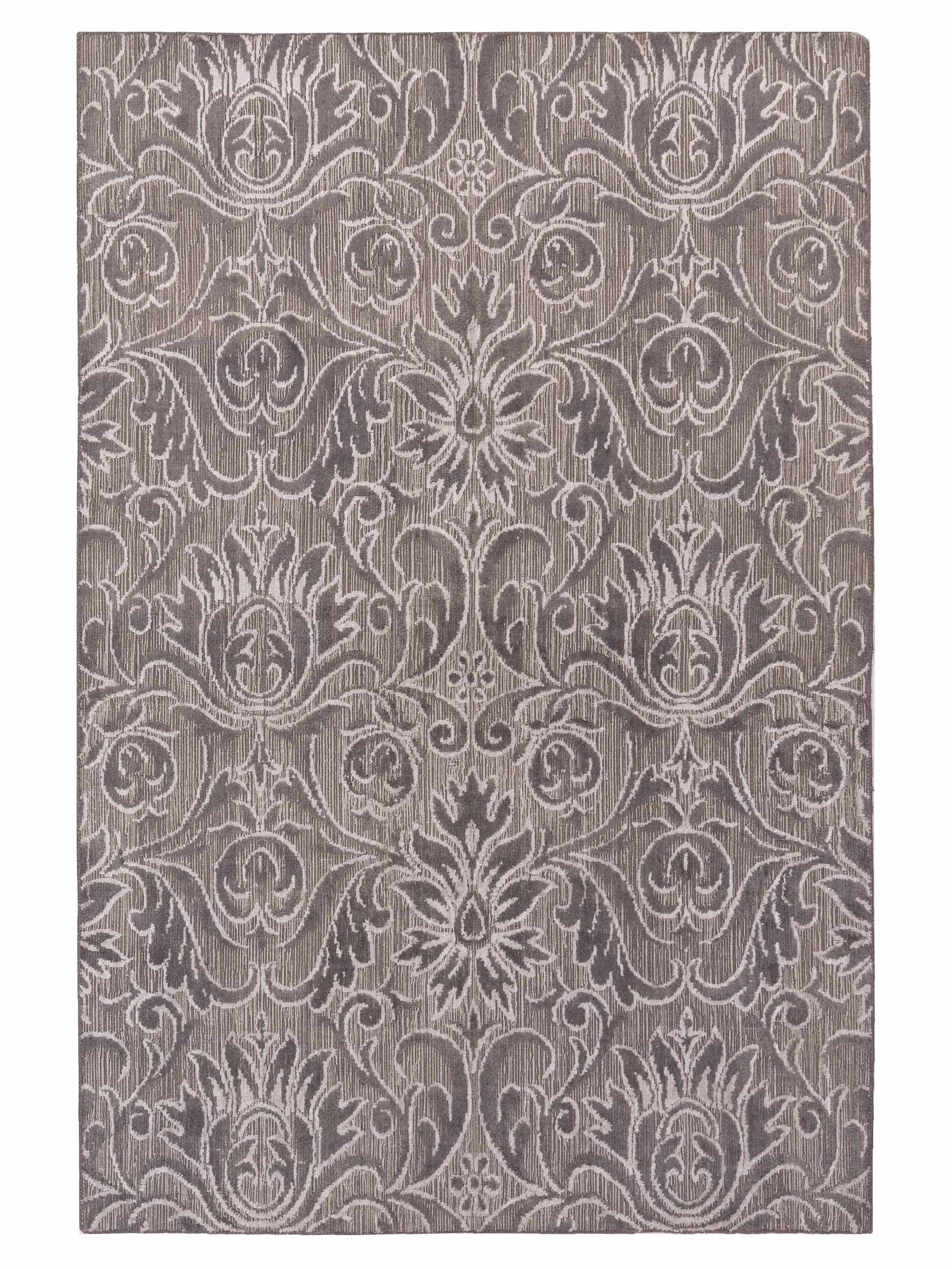 Siena Himalayan 120342 Gray Contemporary Hand Knotted Rug