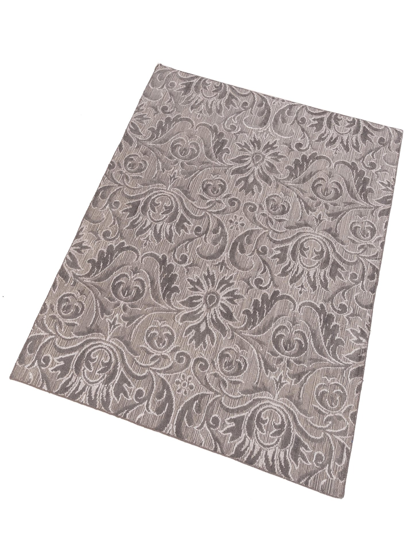 Siena Himalayan 120344 Gray  Contemporary Hand Knotted Rug