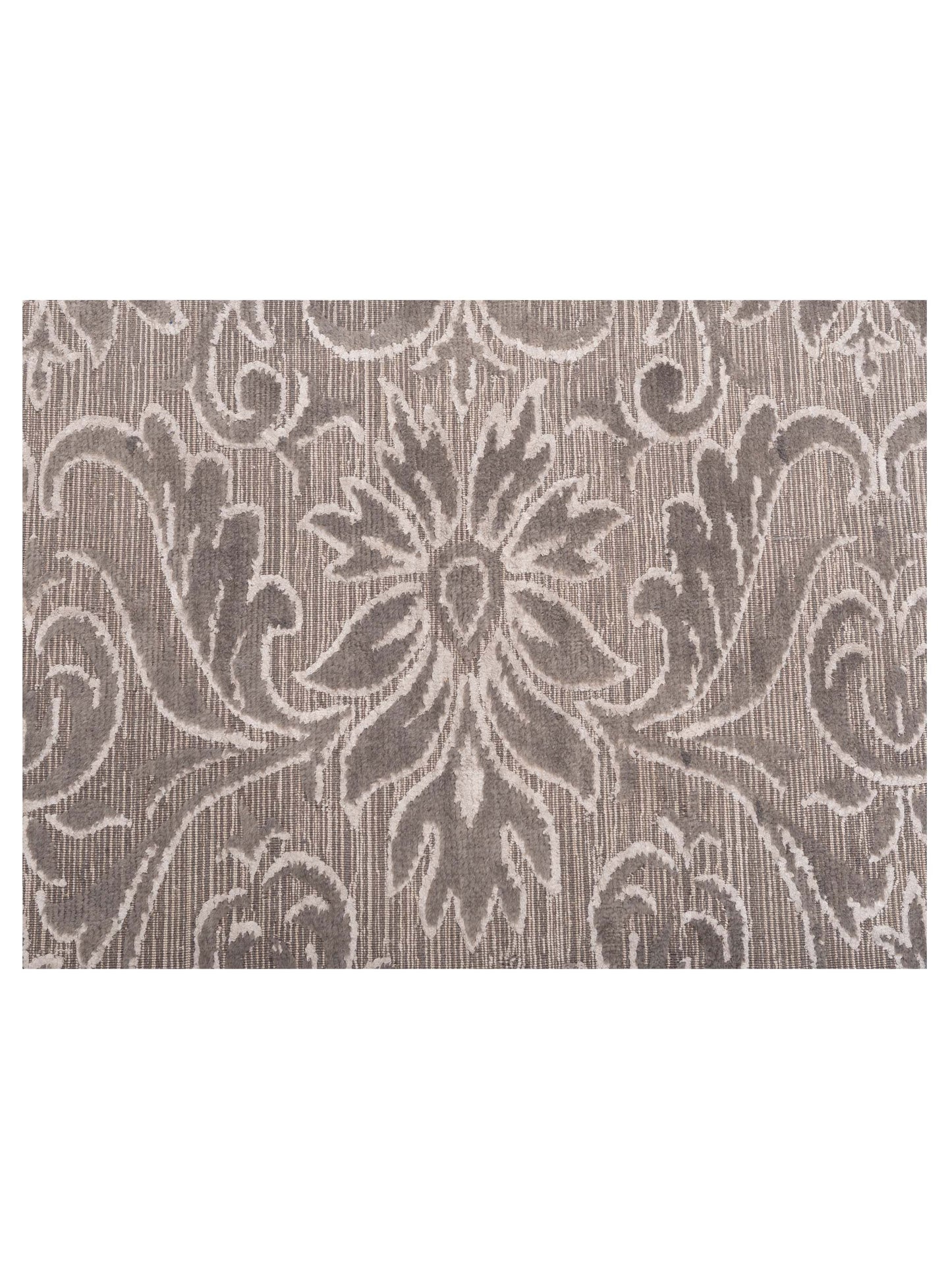 Siena Himalayan 120344 Gray  Contemporary Hand Knotted Rug