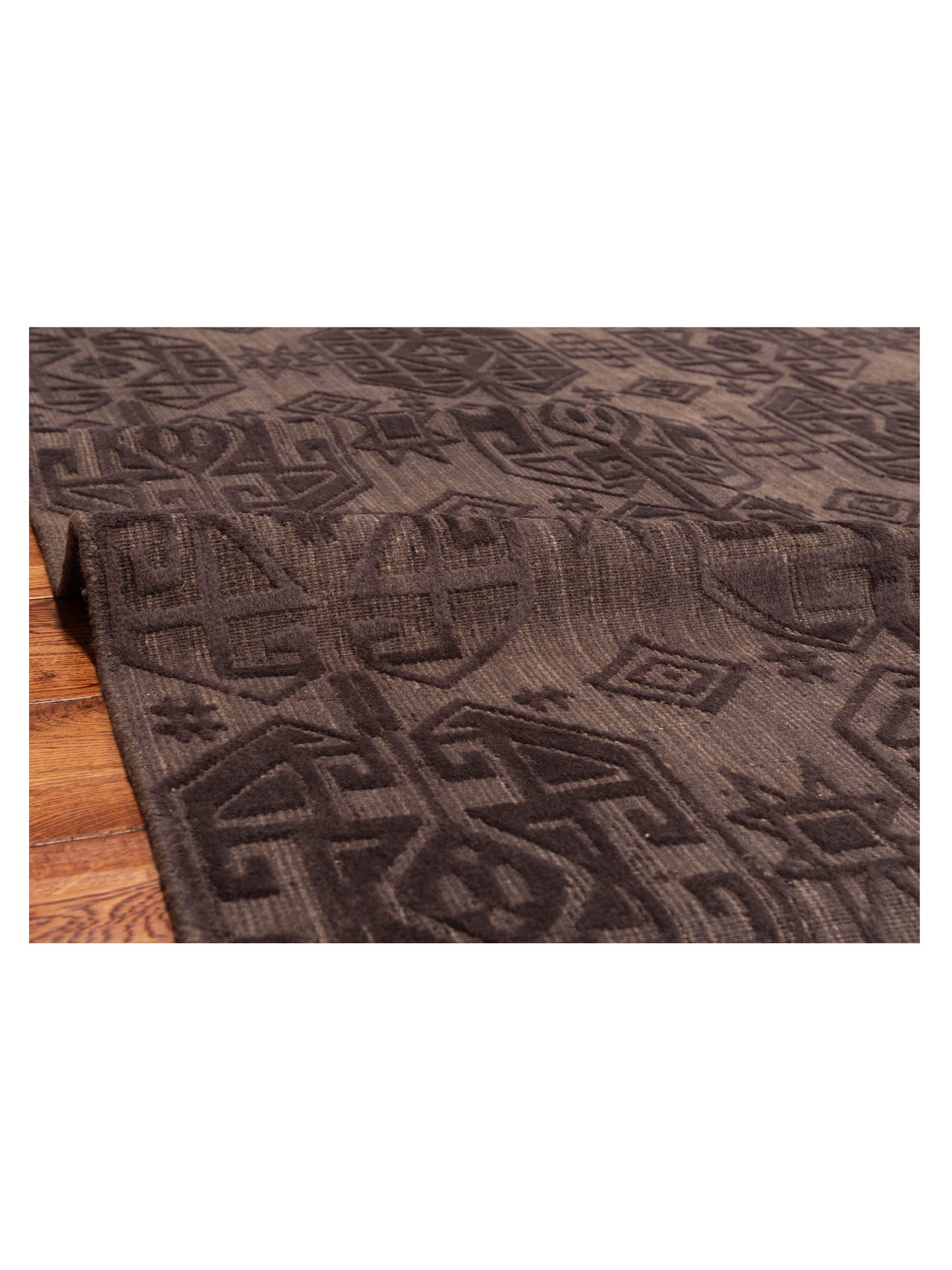 Siena Himalayan 120367 Brown  Contemporary Hand Knotted Rug