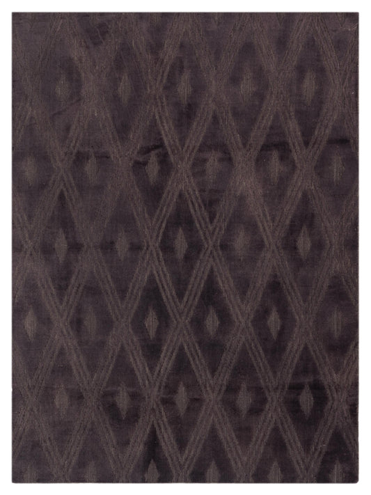 Siena Himalayan 120379 Dark Brown Contemporary Hand Knotted Rug