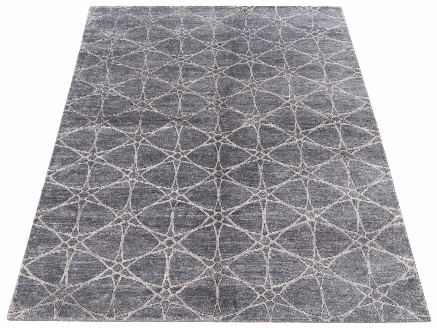 Siena Tibetino 120496 Gray Gray Contemporary Hand Knotted Rug