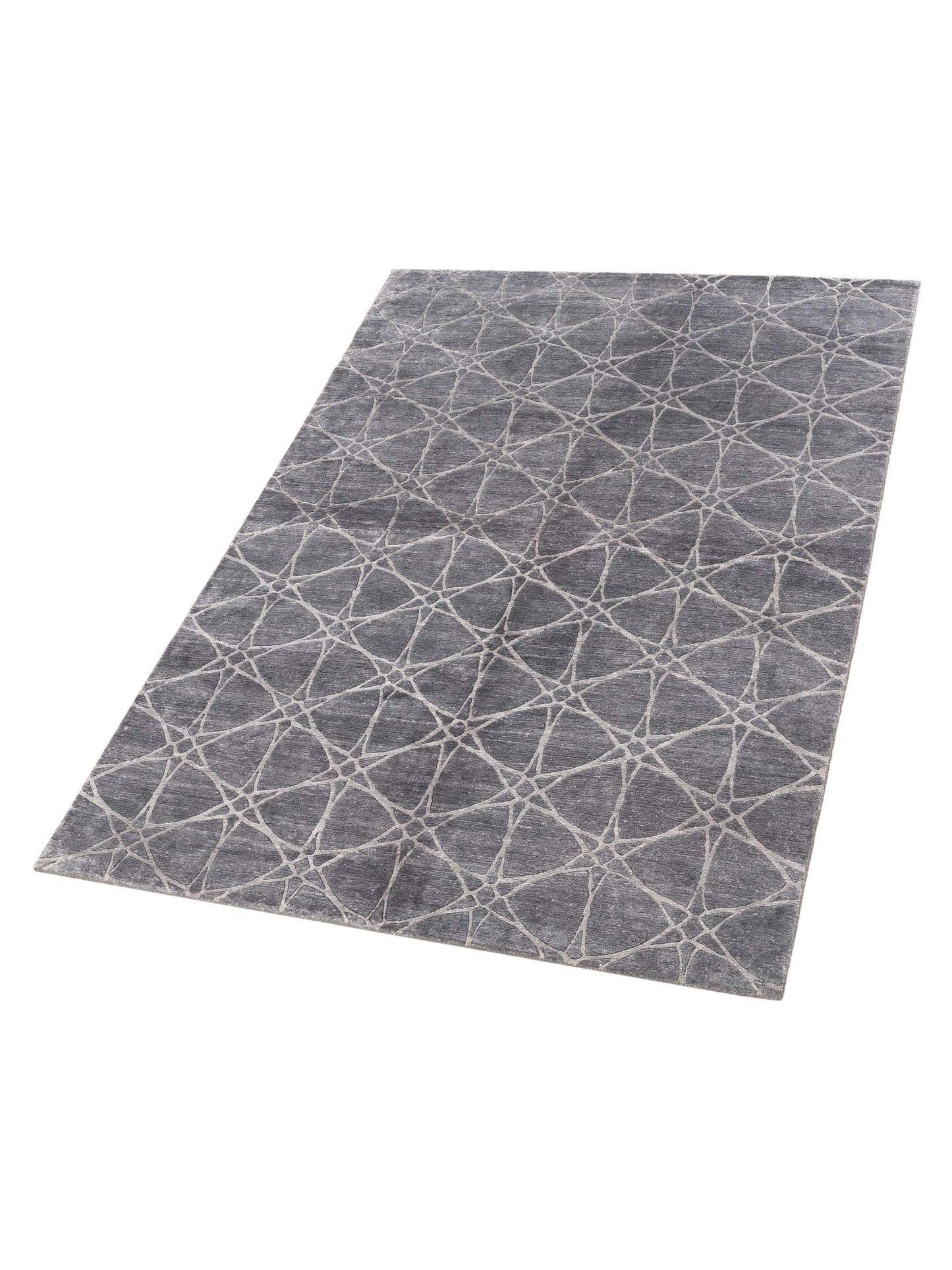 Siena Tibetino 120496 Gray Gray Contemporary Hand Knotted Rug