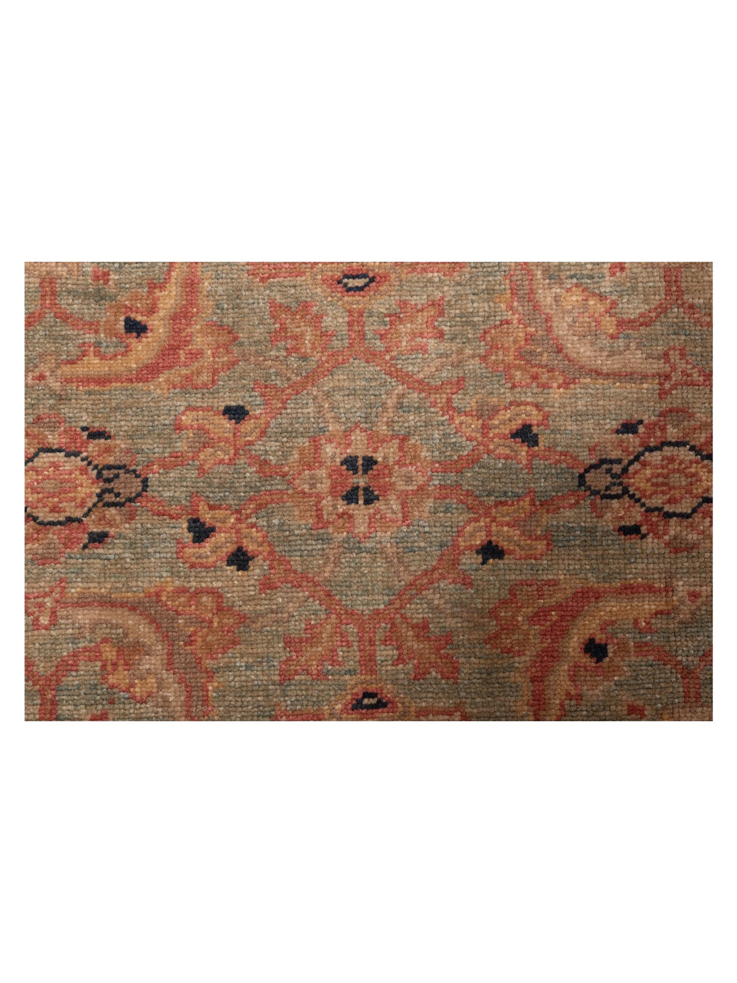 Pasha Antique Loom 120623 Silver Gold Transitional Hand Knotted Rug