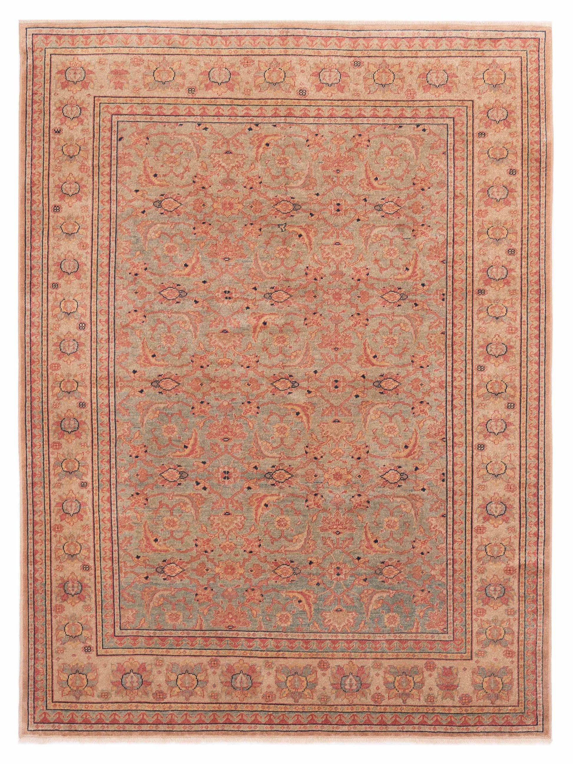 Pasha Antique Loom 120623 Silver Transitional Hand Knotted Rug