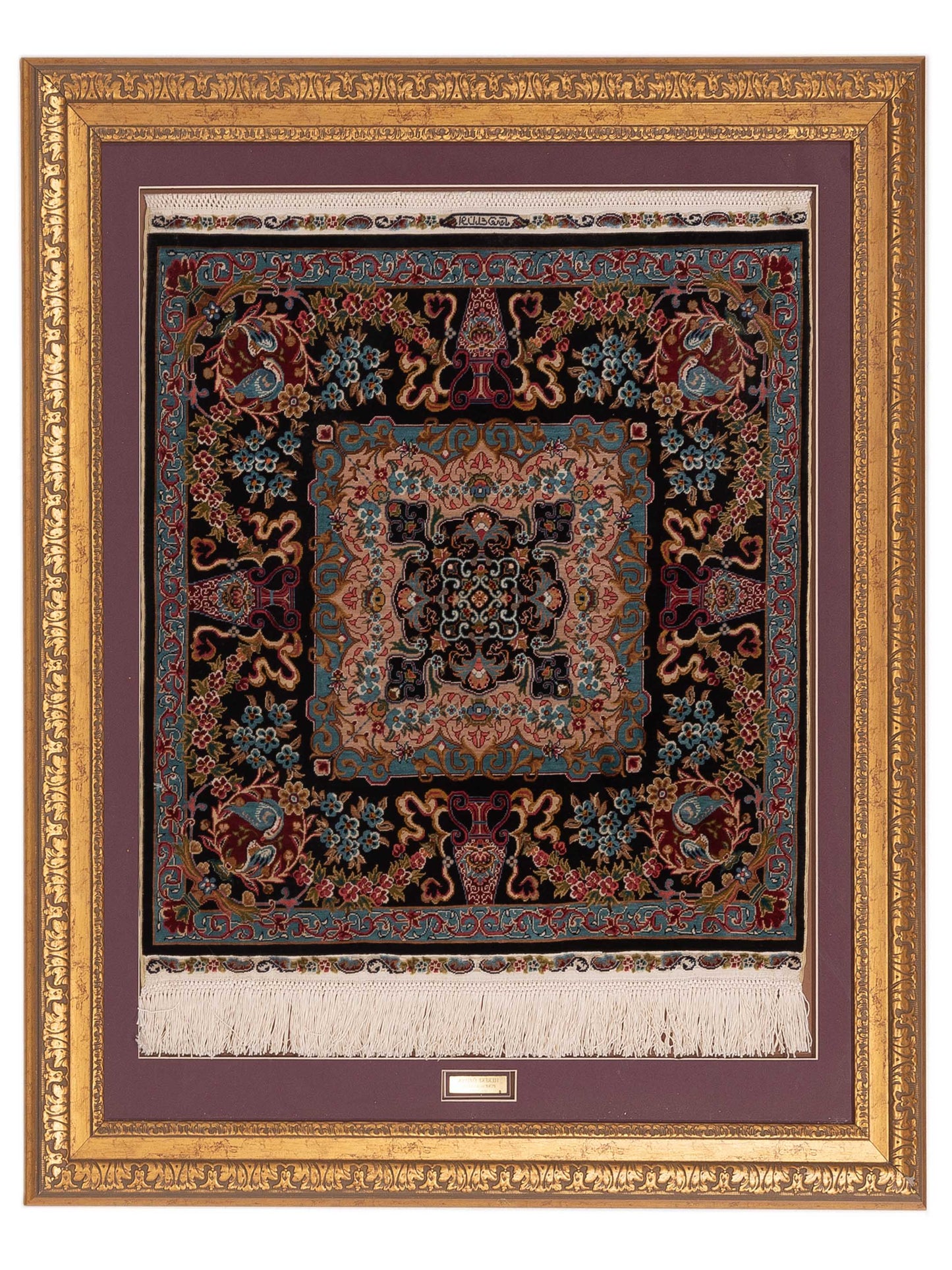 Pasha Ozipek Hereke Silk 120805 Black Traditional Hand Knotted Rug