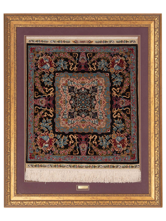 Pasha Ozipek Hereke Silk 120807 Black Traditional Hand Knotted Rug