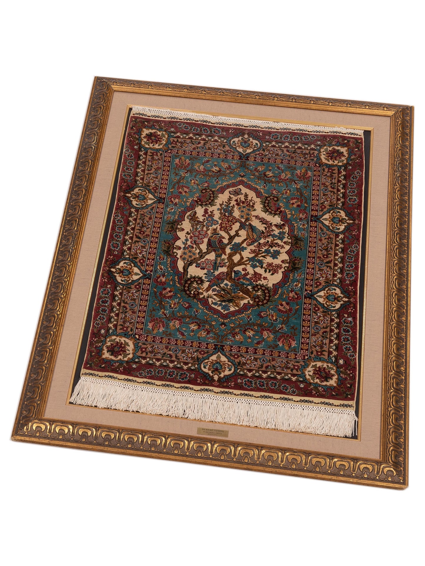 Pasha Ozipek Hereke Silk 120808 Blue Pink Traditional Hand Knotted Rug