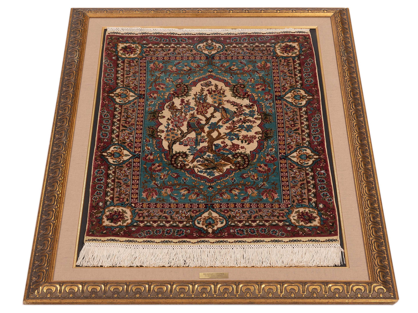 Pasha Ozipek Hereke Silk 120808 Blue Pink Traditional Hand Knotted Rug