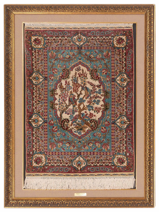 Pasha Ozipek Hereke Silk 120808 Blue Traditional Hand Knotted Rug