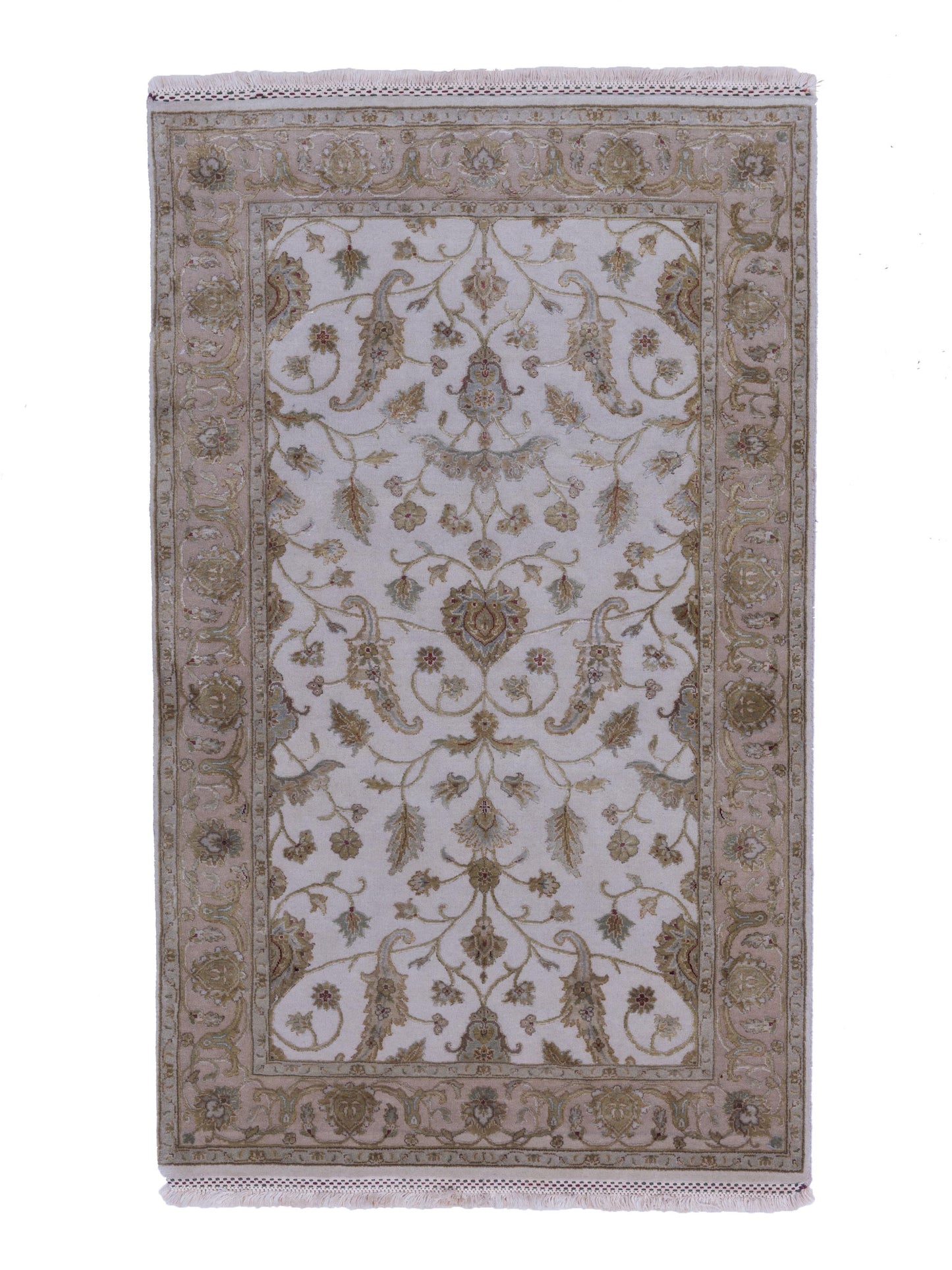 Rajpur Imperial Silk 121024 Ivory Traditional Hand Knotted Rug