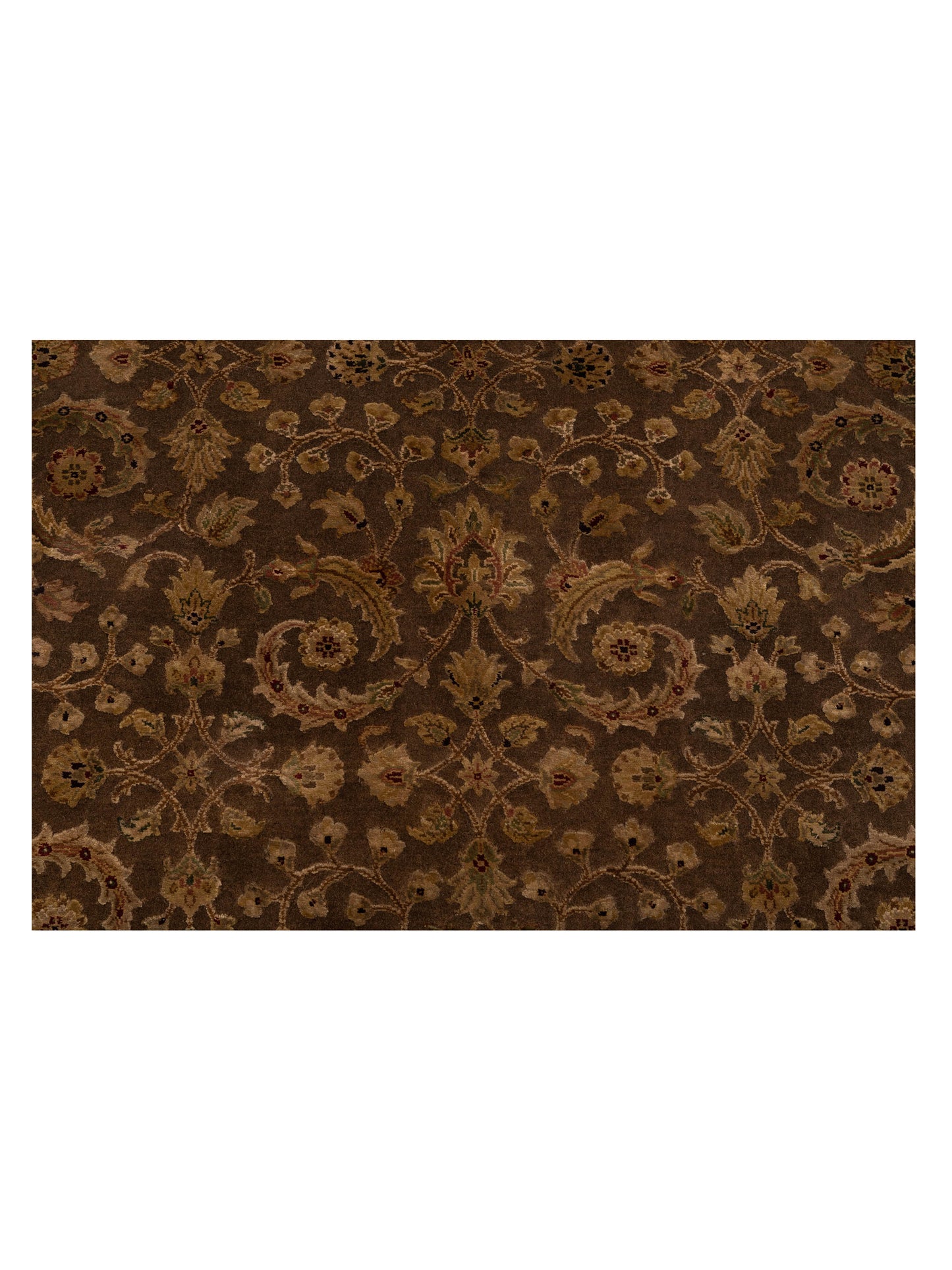 Rajpur Imperial Silk 121036 Brown Beige Traditional Hand Knotted Rug