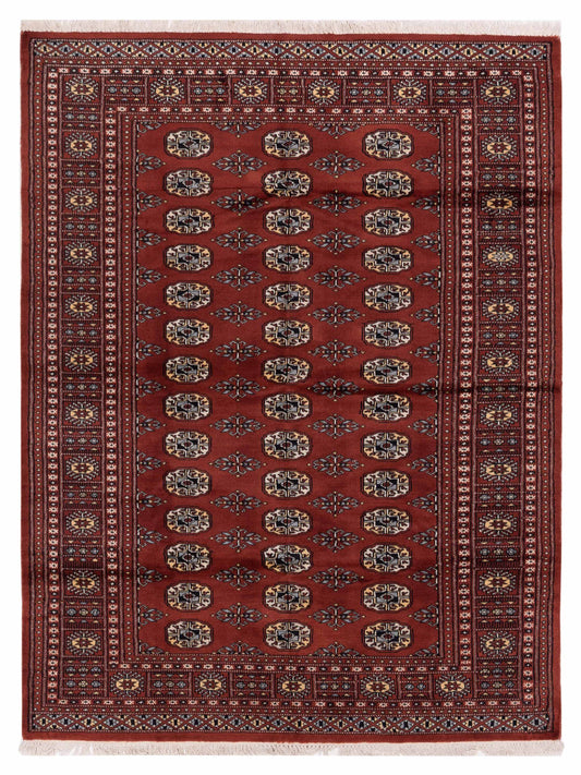 Nomad Bokhara 121135 Rust Traditional Hand Knotted Rug