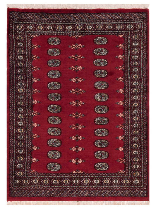 Nomad Bokhara 121183 Red Traditional Hand Knotted Rug