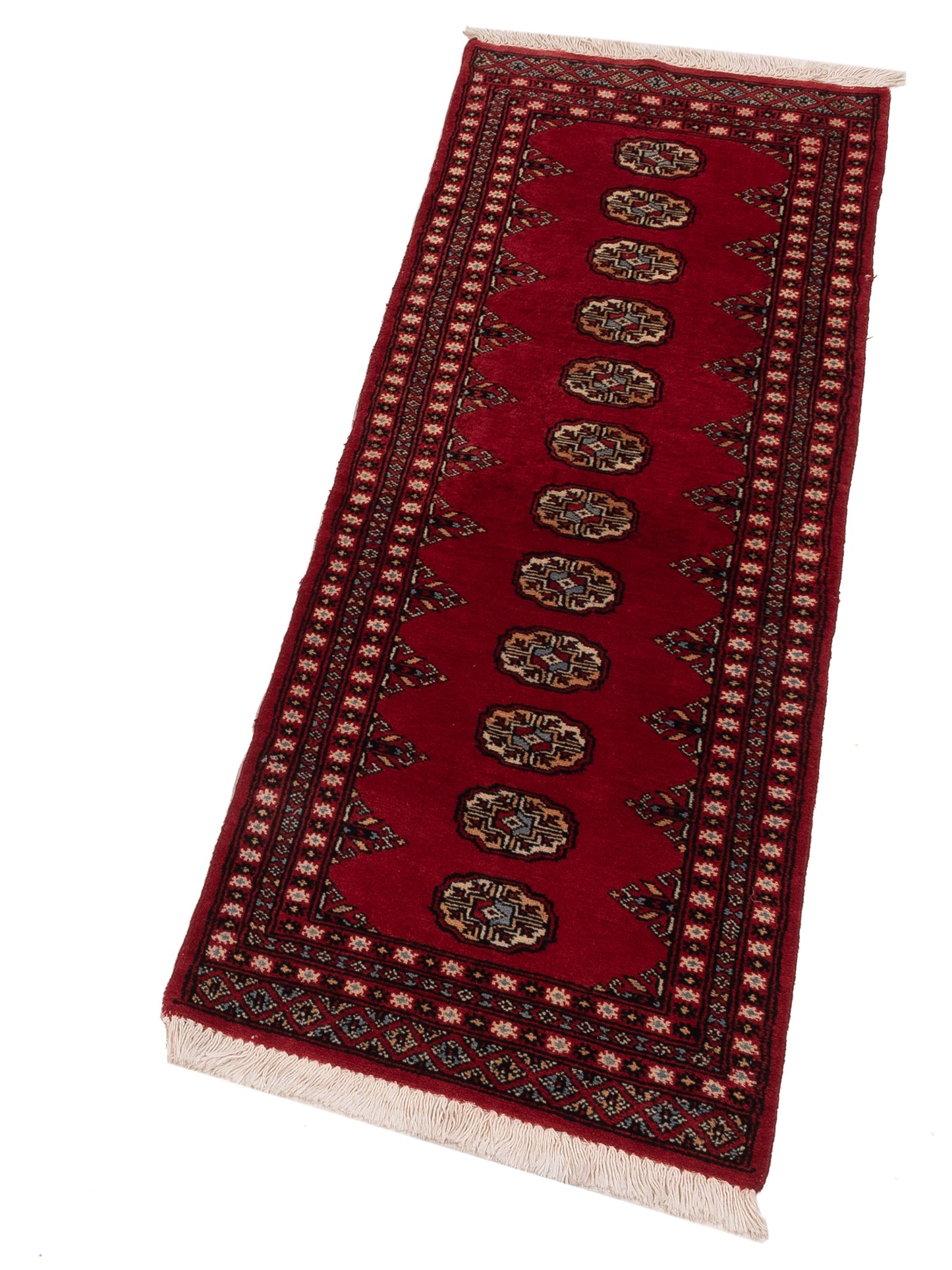 Nomad Bokhara 121187 Red  Traditional Hand Knotted Rug