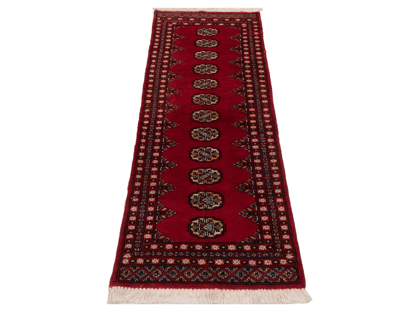 Nomad Bokhara 121187 Red  Traditional Hand Knotted Rug