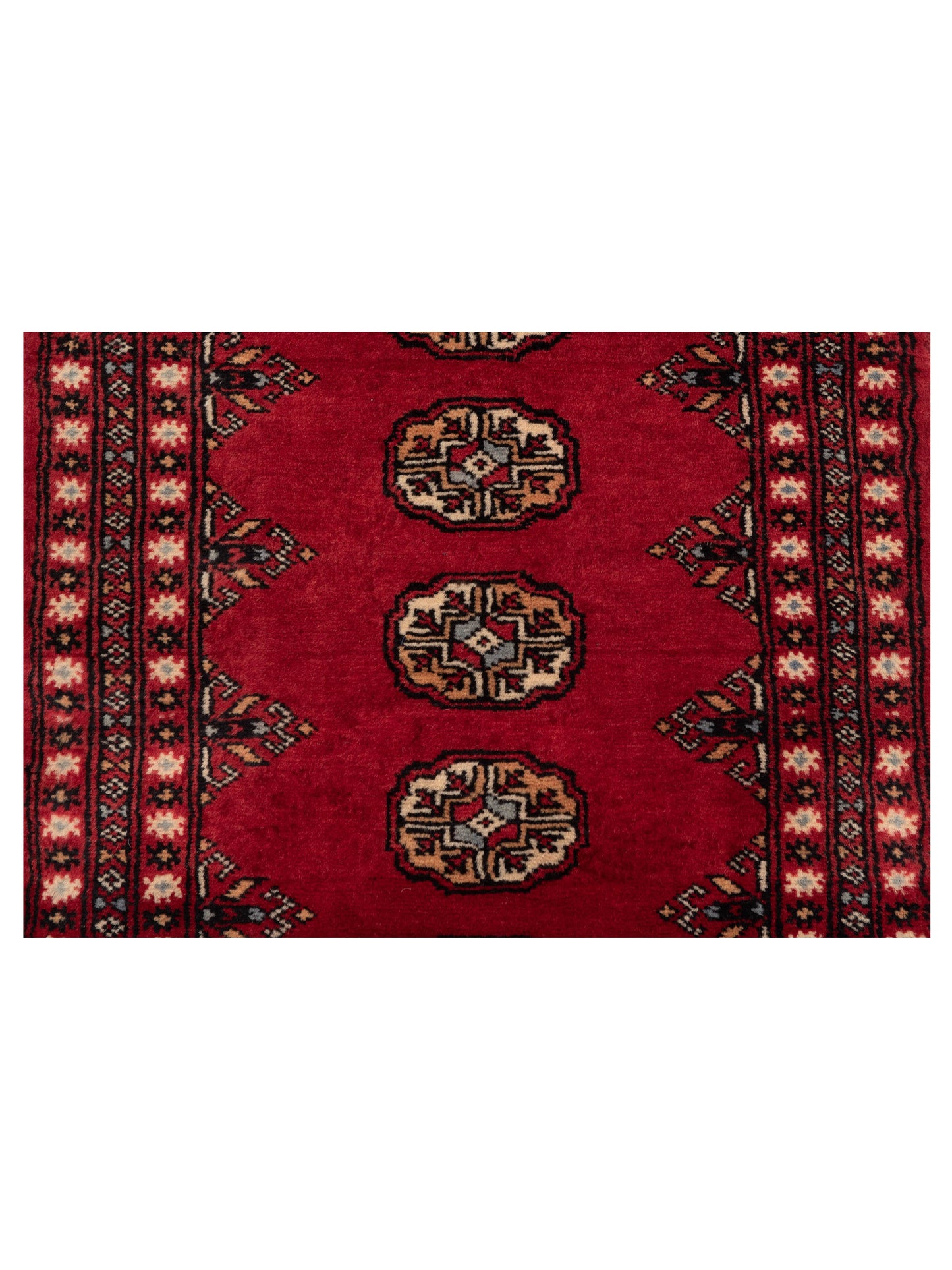 Nomad Bokhara 121187 Red  Traditional Hand Knotted Rug